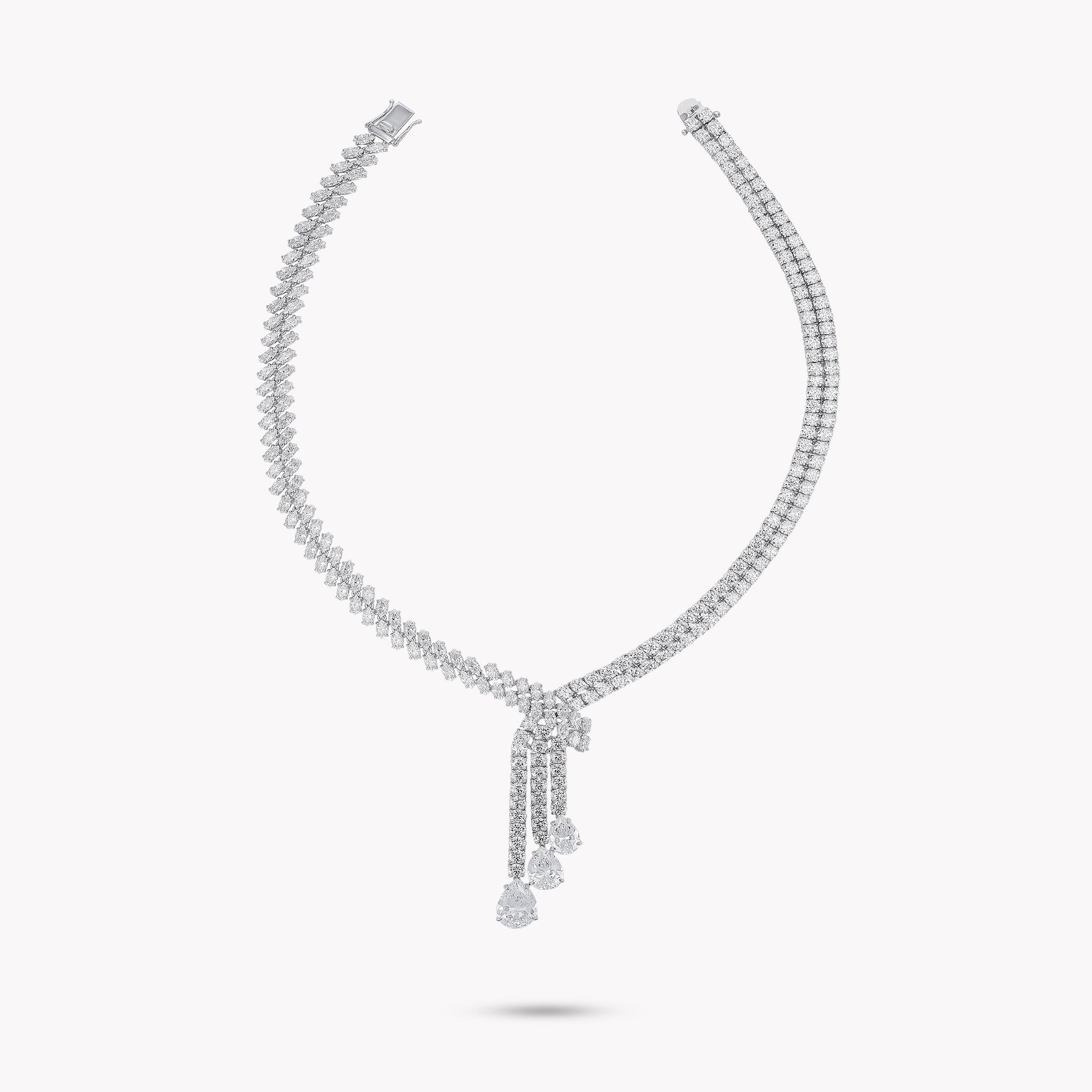 Fancy Shape Drop Necklace
