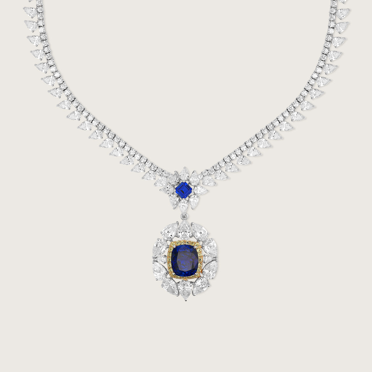 Sapphire Intrigue Necklace