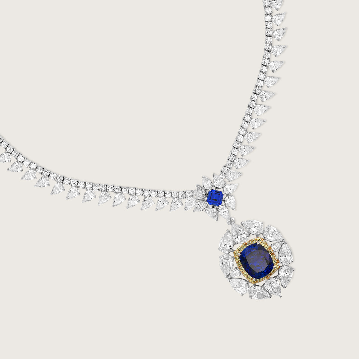 Sapphire Intrigue Necklace