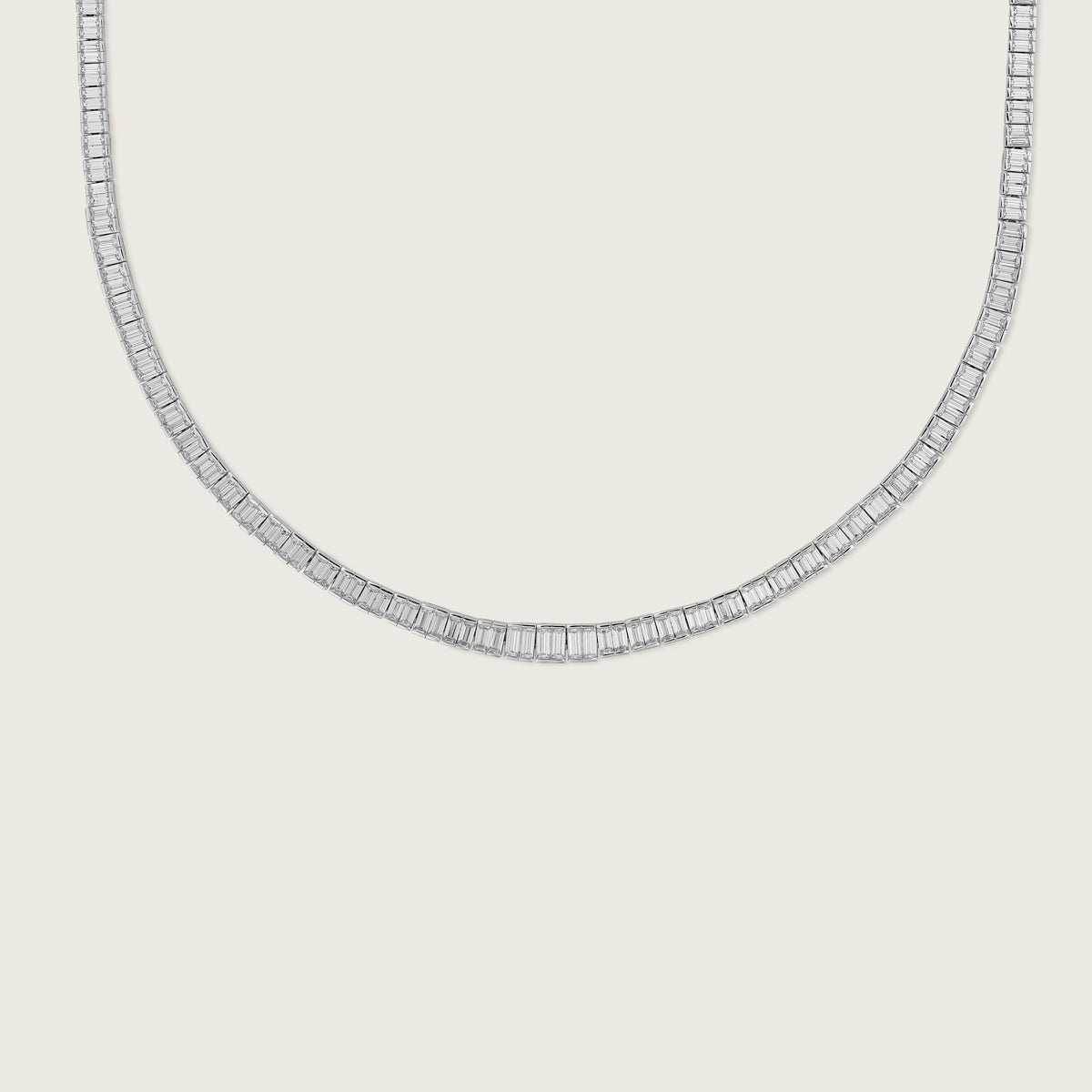 Timeless Baguette Diamond Necklace