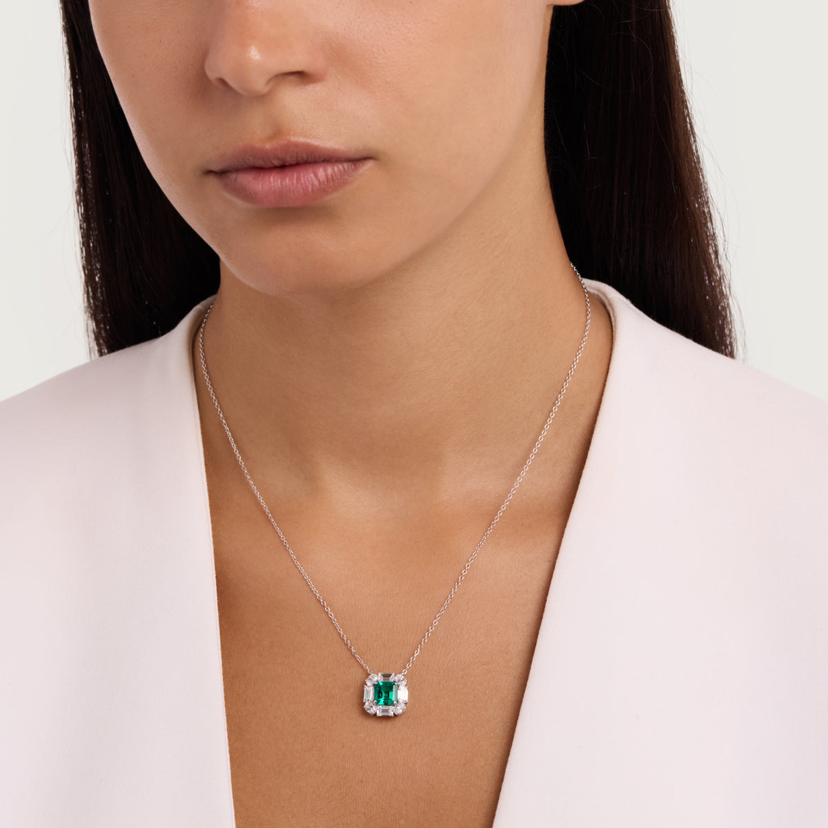 Emerald Oval Pendant