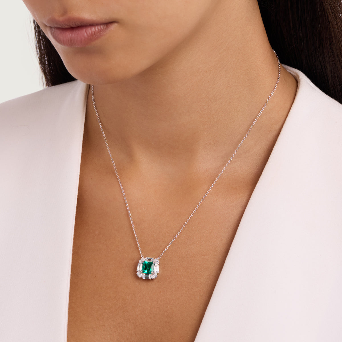 Emerald Oval Pendant