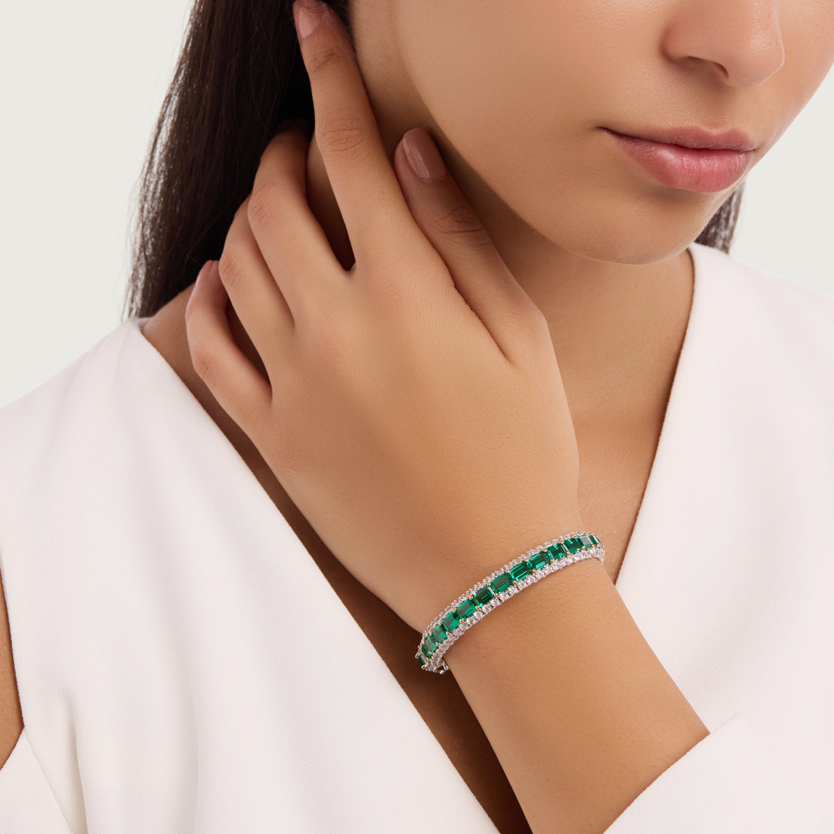 Emerald Elegance Bangle