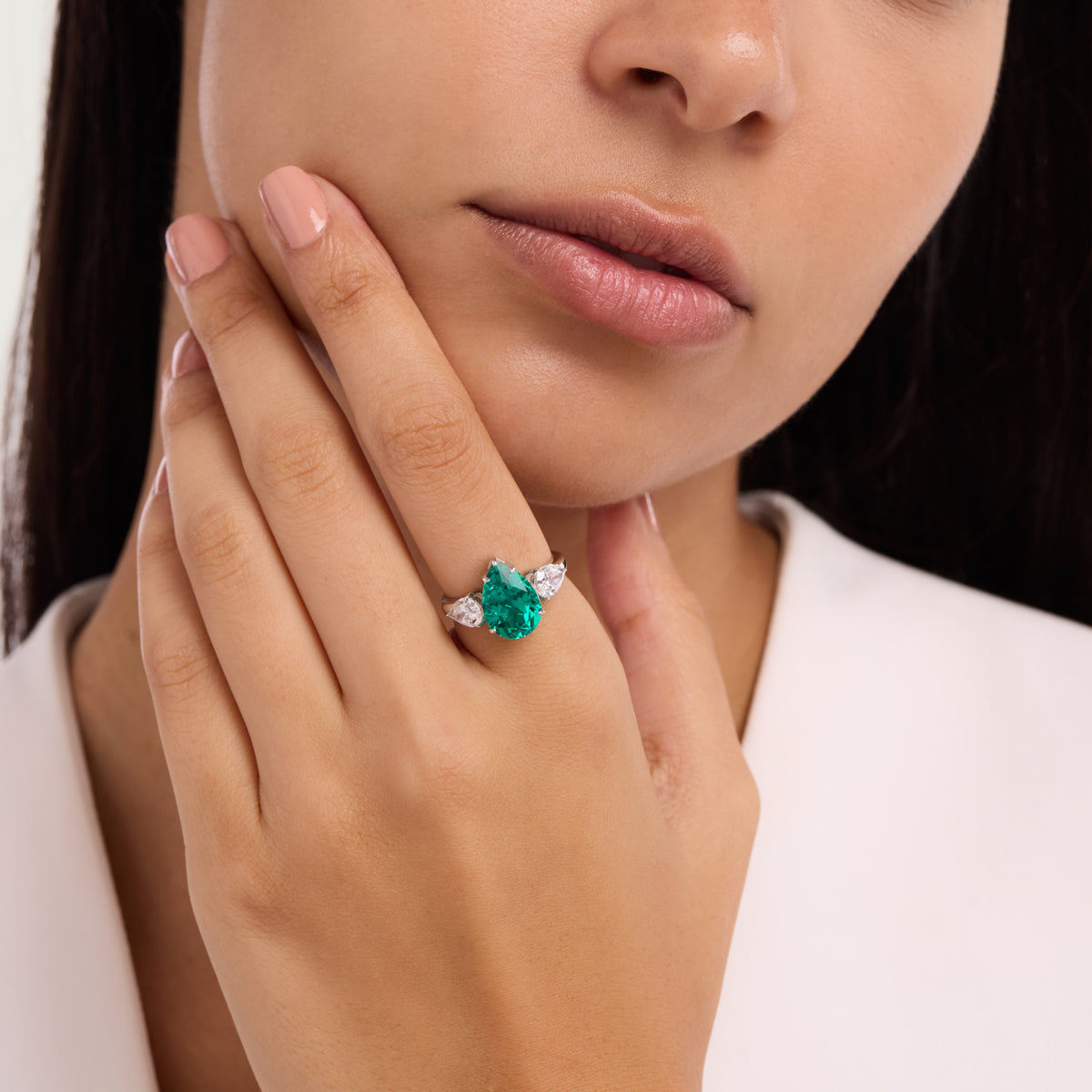 Timeless Emerald Sparkle Ring