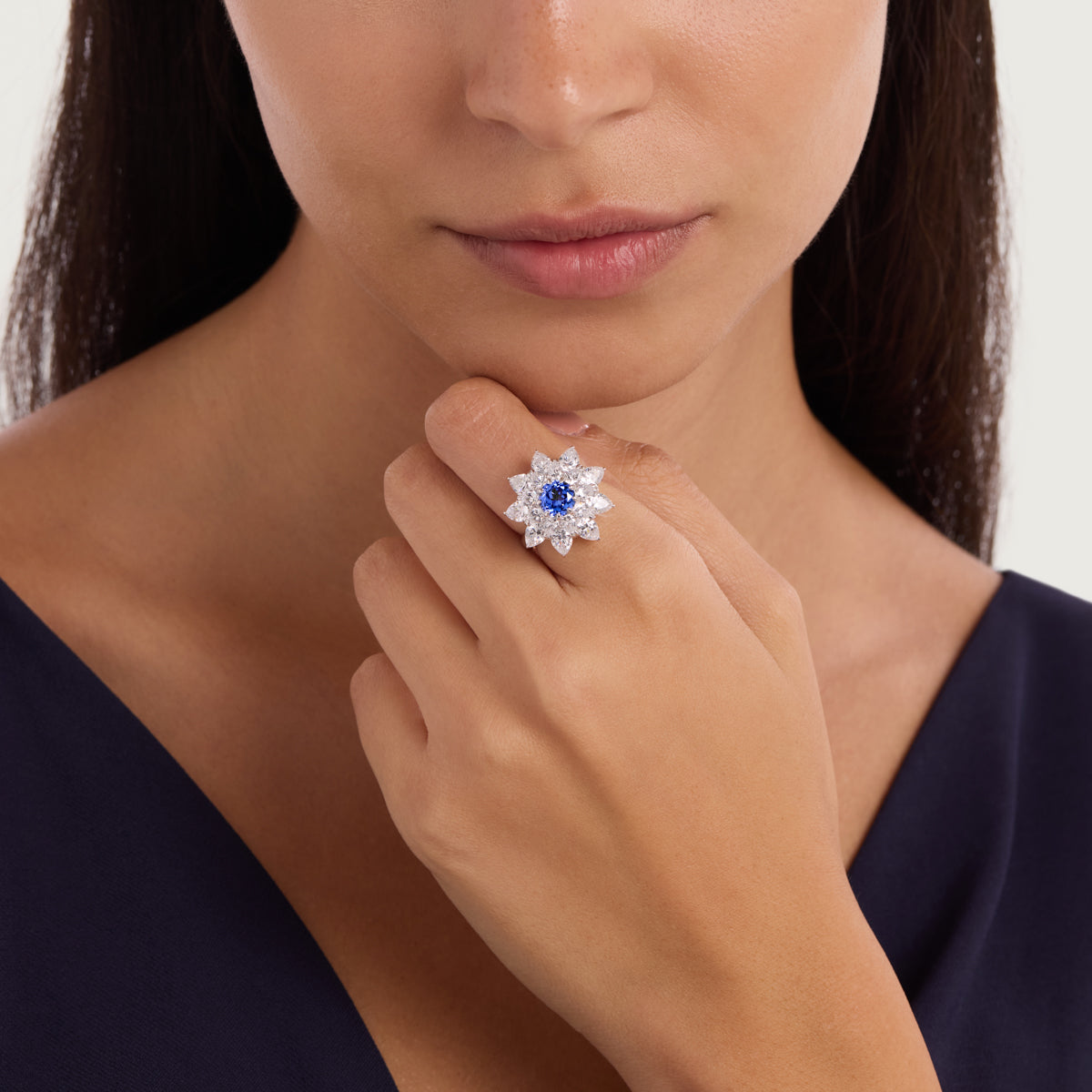 Sapphire Starlight Ring