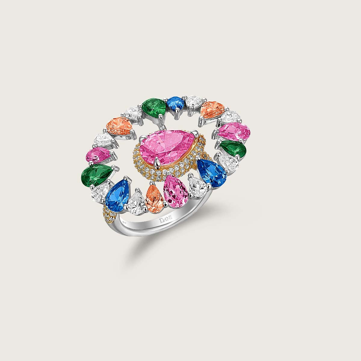 Color Burst Bloom Ring