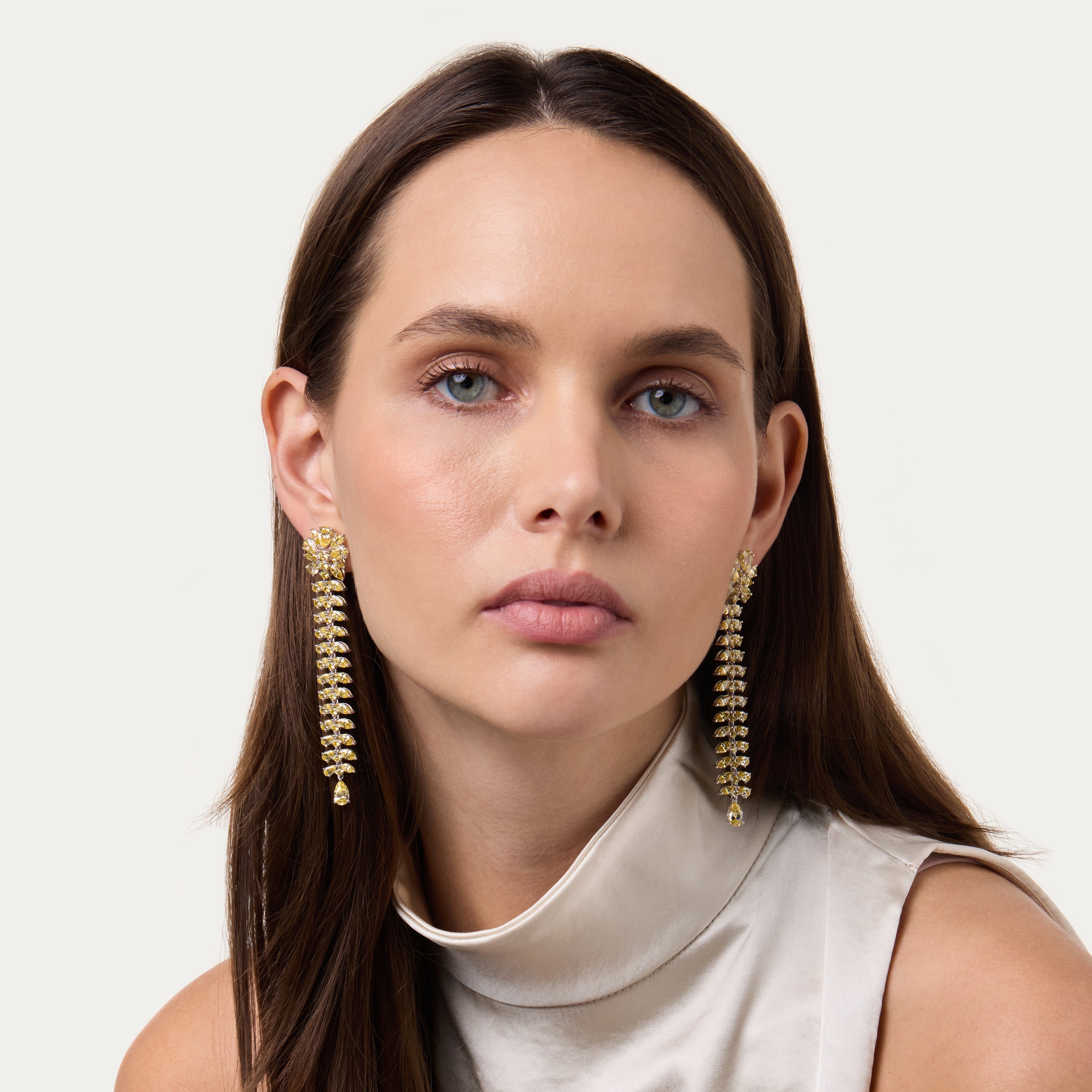 Canary Tassel Earrings