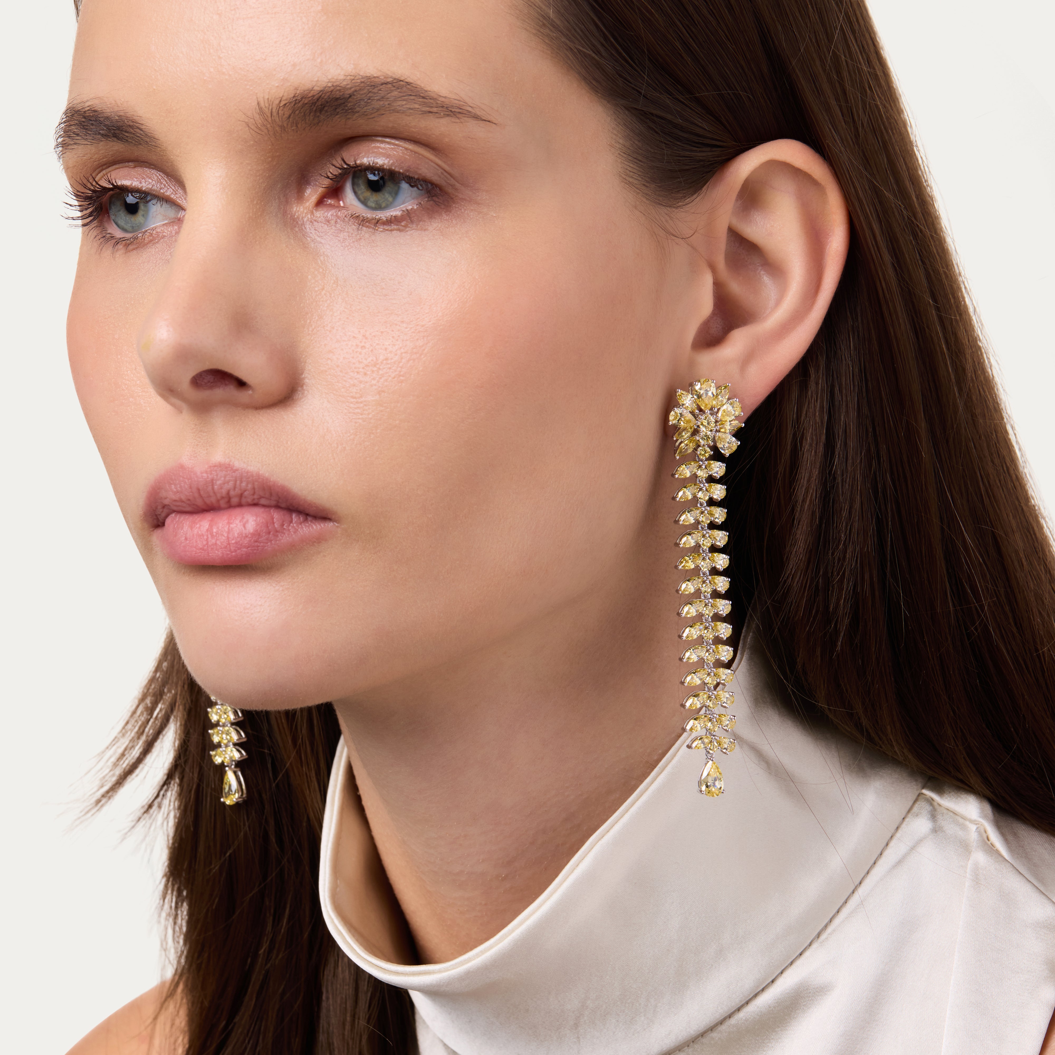 Canary Tassel Earrings