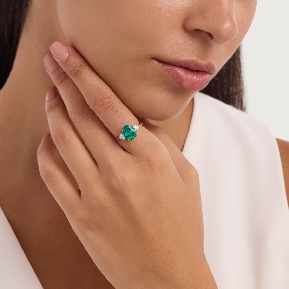 Emerald Heart Ring