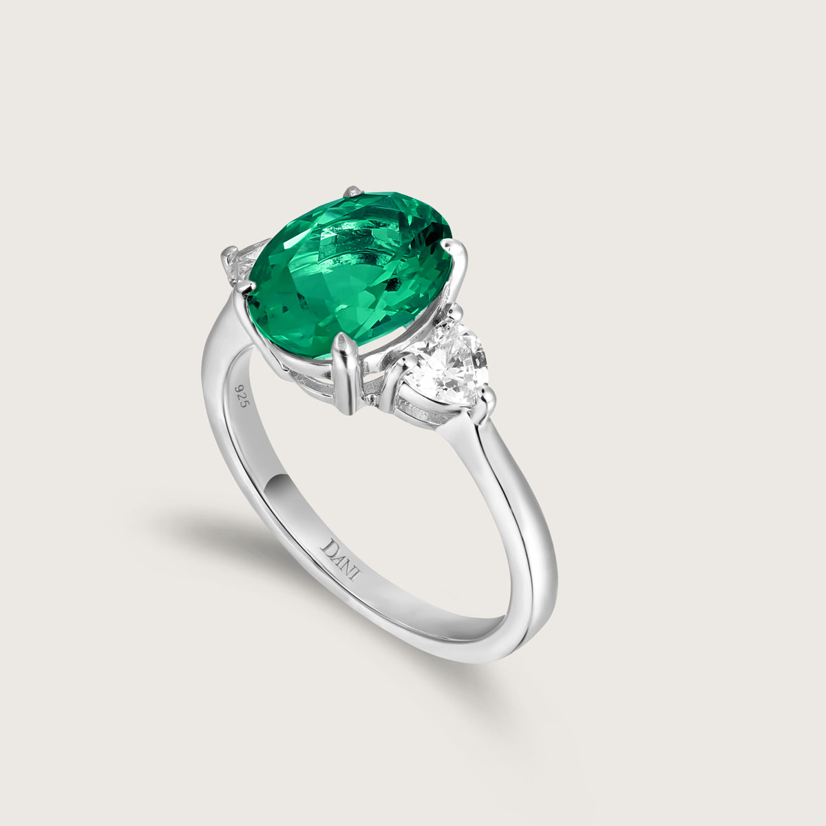 Emerald Heart Ring