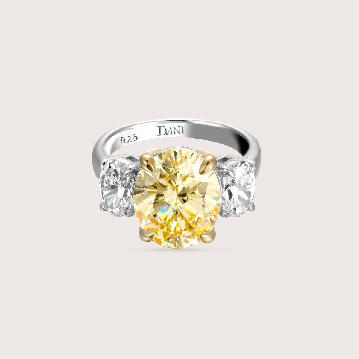 Golden Canary Charm Ring