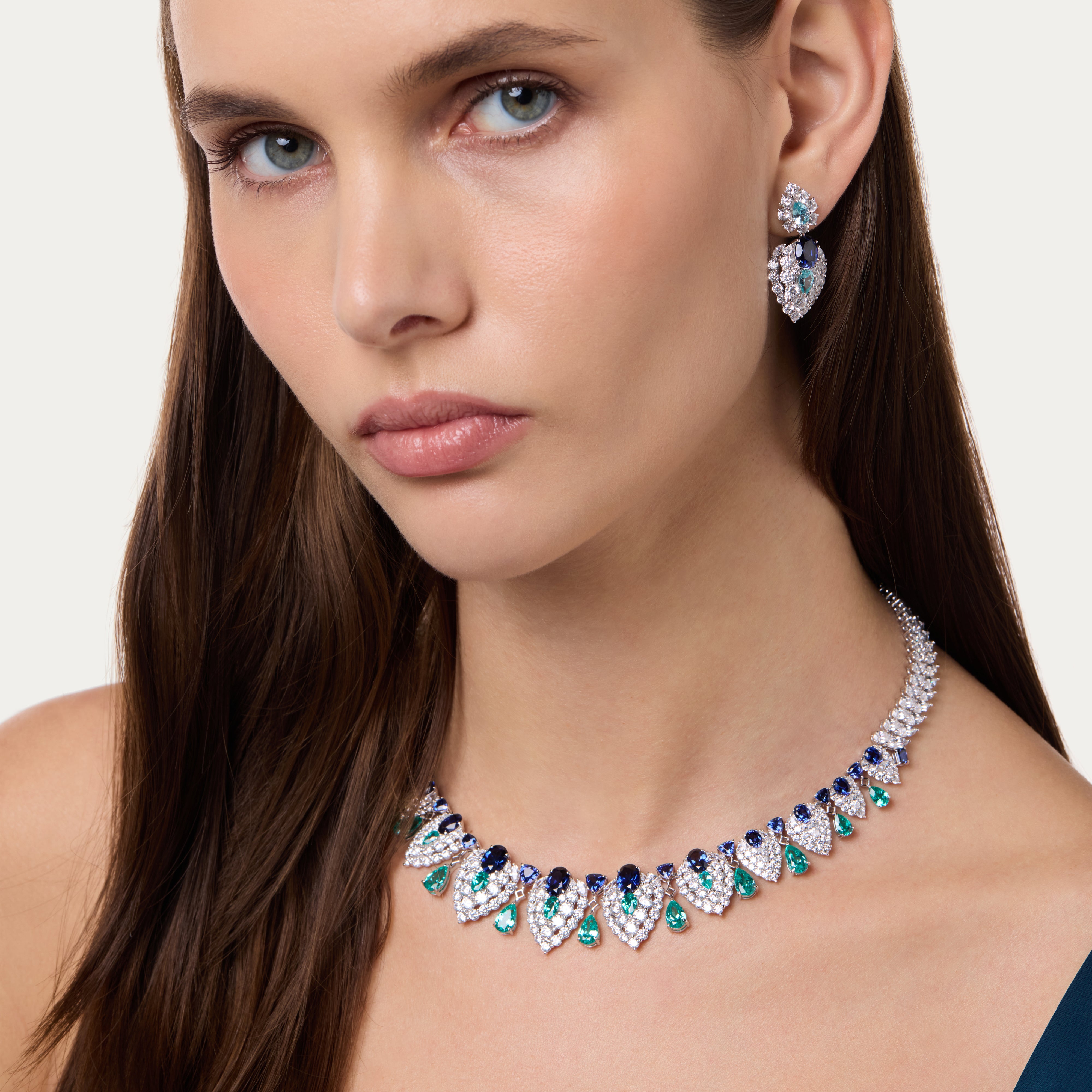 Sapphire & Paraíba Dreamlit Earrings