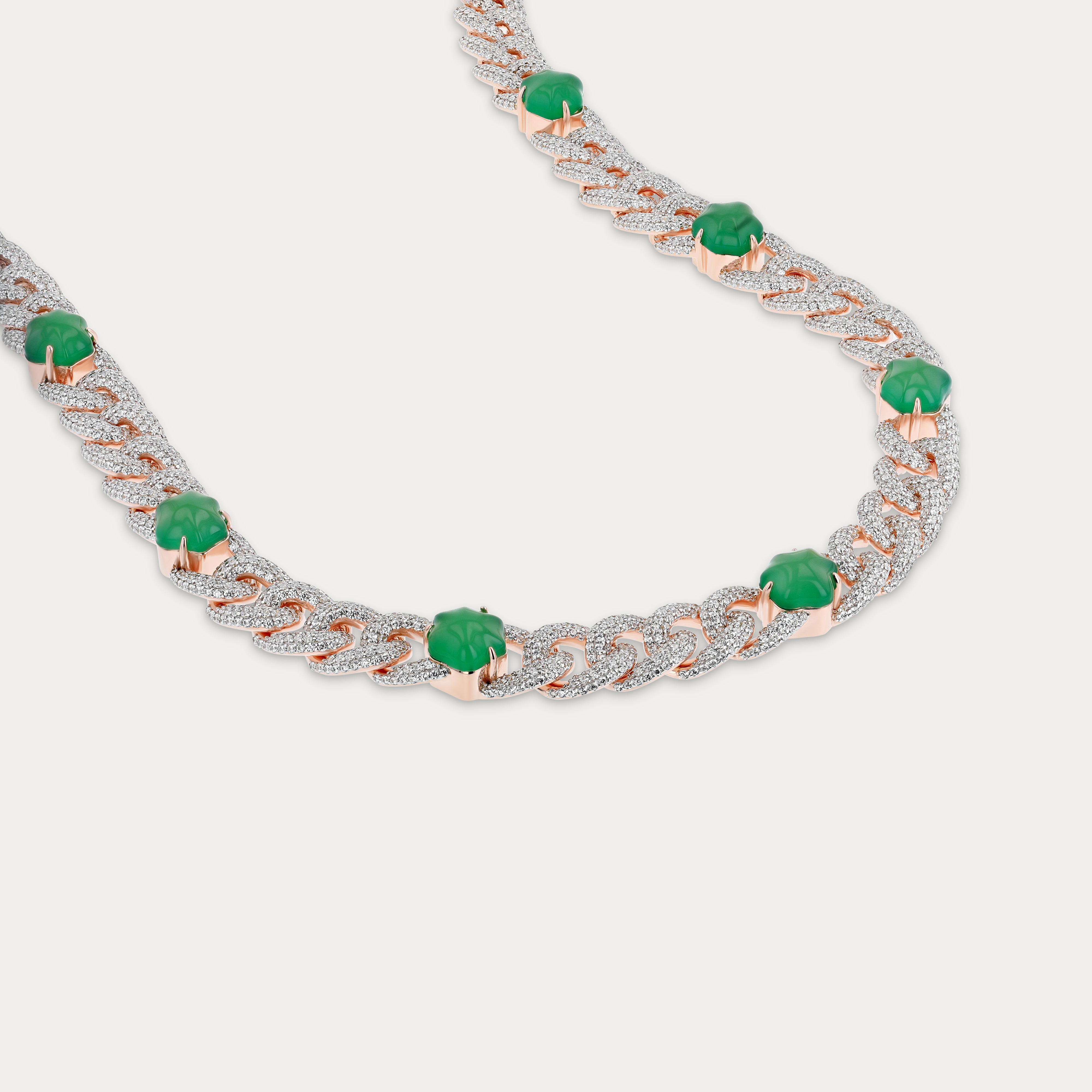 Celestial Green Glow Necklace