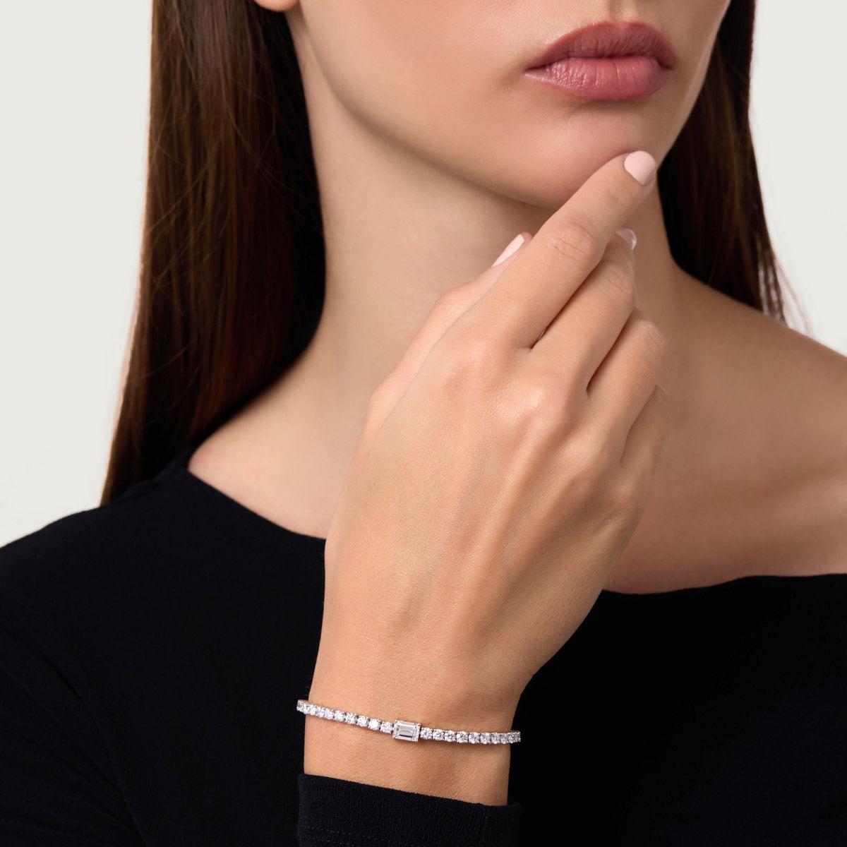 Classic Symphony Lab Grown Diamond Tennis Bracelet