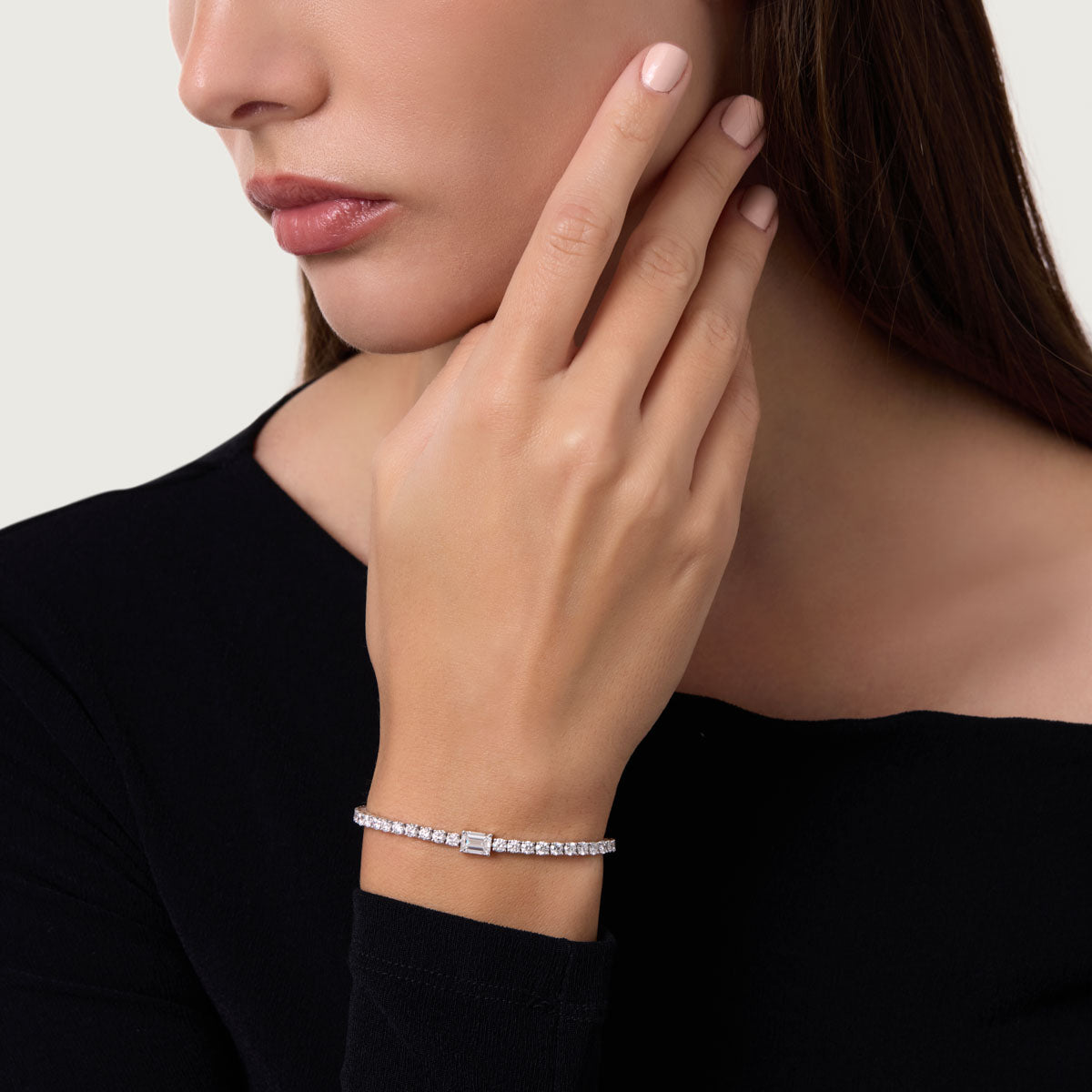 Classic Symphony Lab Grown Diamond Tennis Bracelet