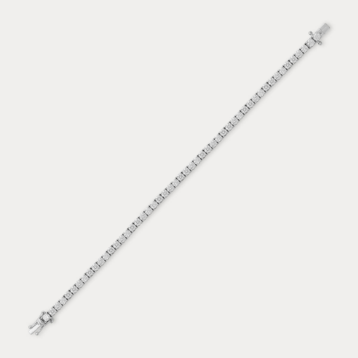 Modern Grace Lab Grown Diamond Tennis Bracelet