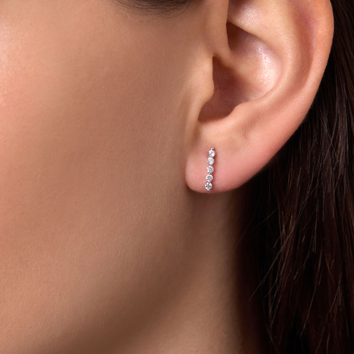 Modern Classic Lab Grown Diamond Earrings