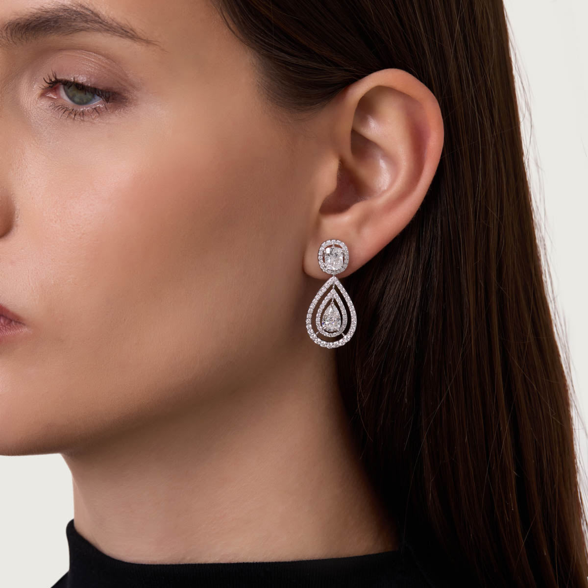 Grand SoirŽe Lab Grown Diamond Earrings