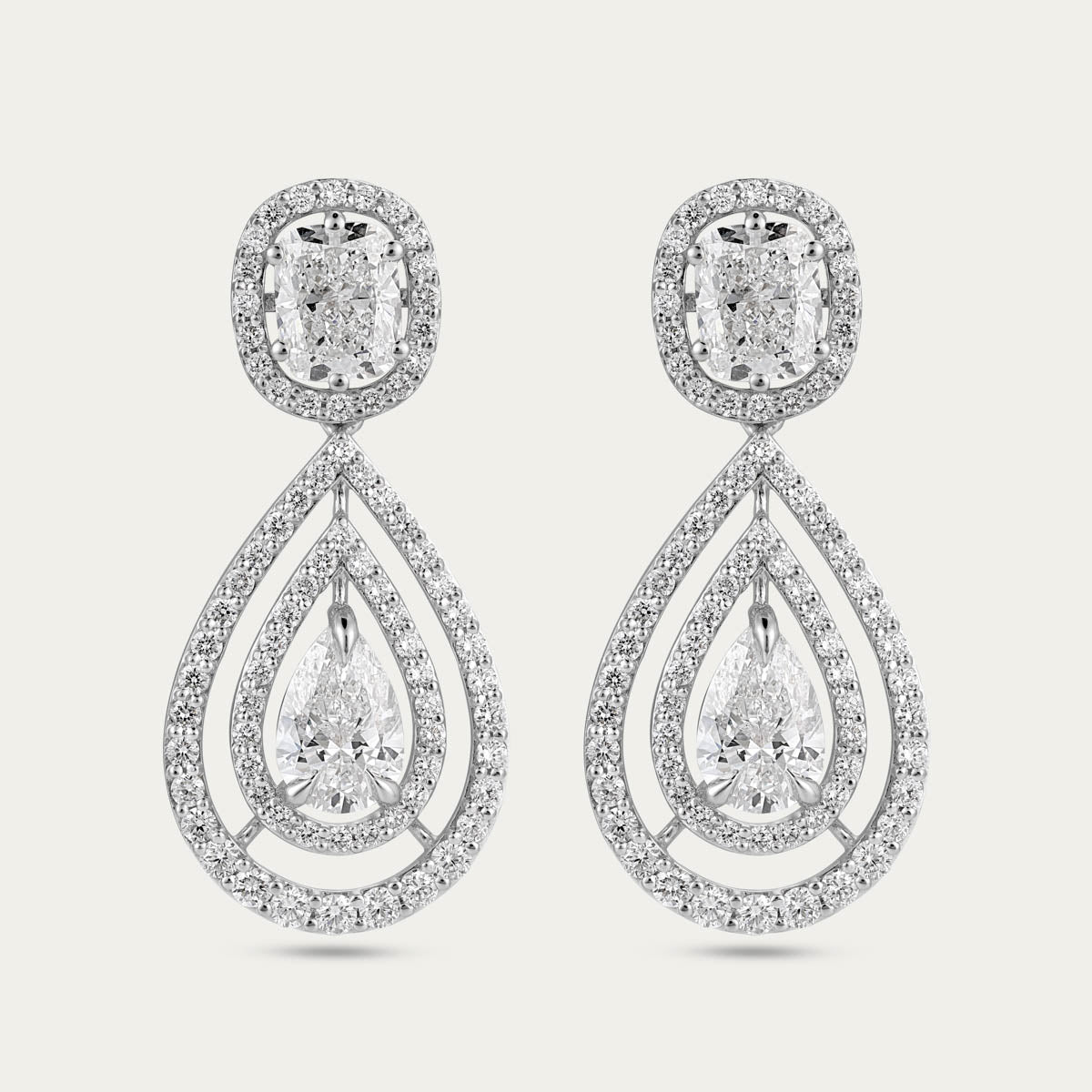 Grand SoirŽe Lab Grown Diamond Earrings