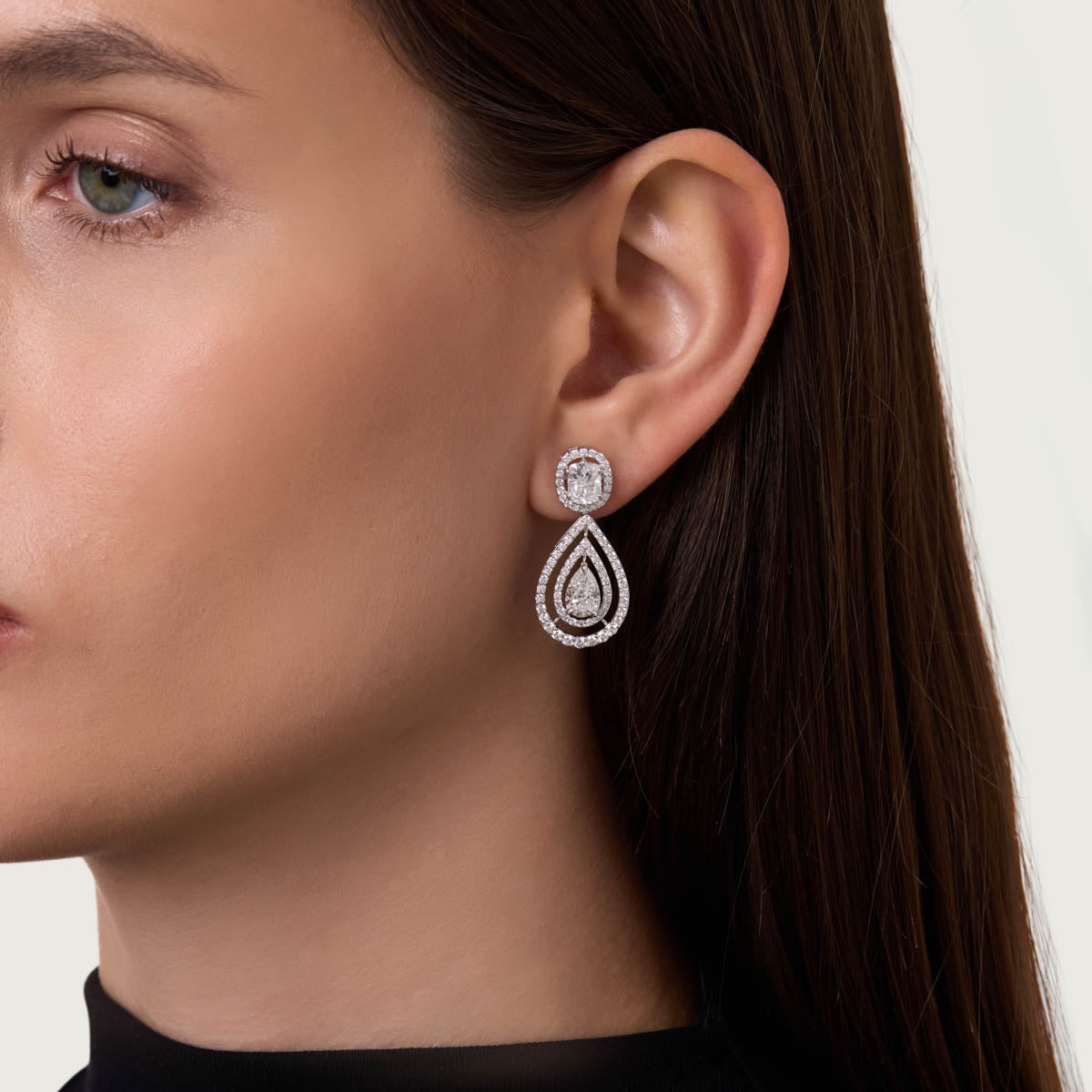 Grand SoirŽe Lab Grown Diamond Earrings