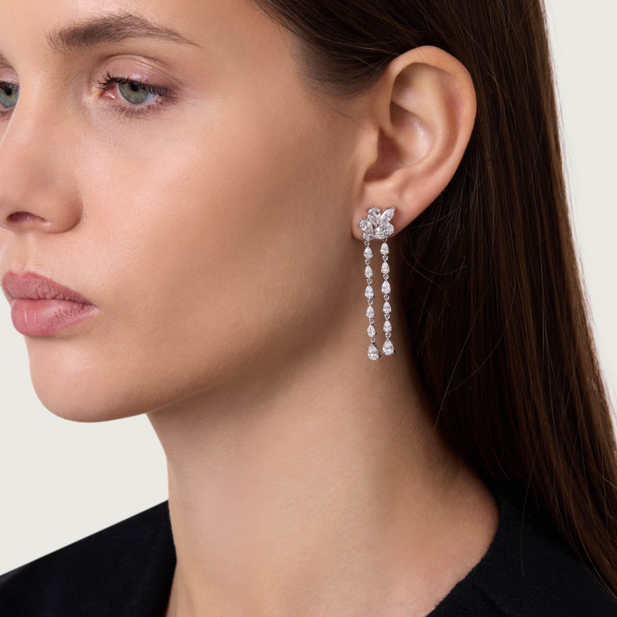 Luxe Crown Lab Grown Diamond Earrings