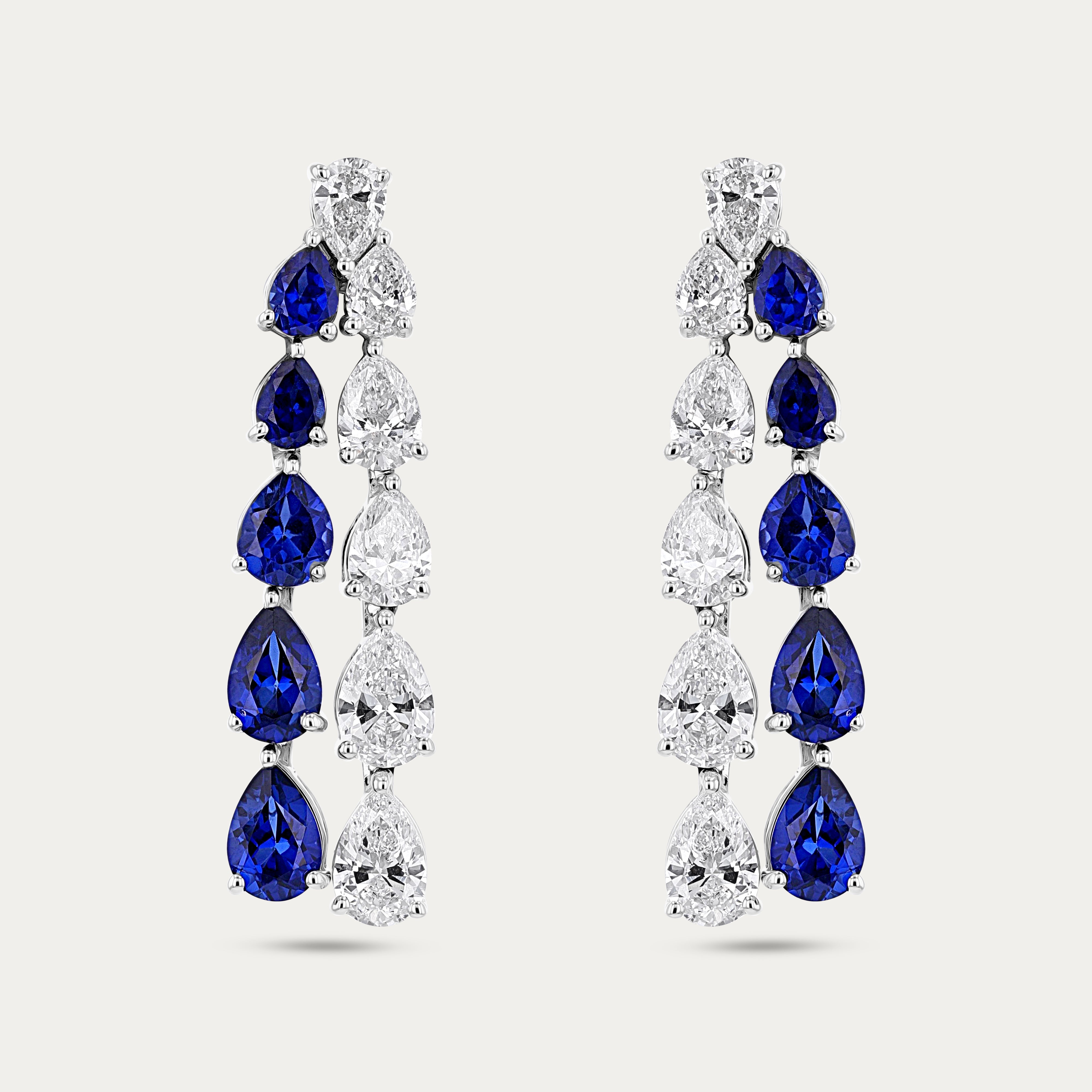 Blue Eclipse Lab-Grown Diamond Earrings