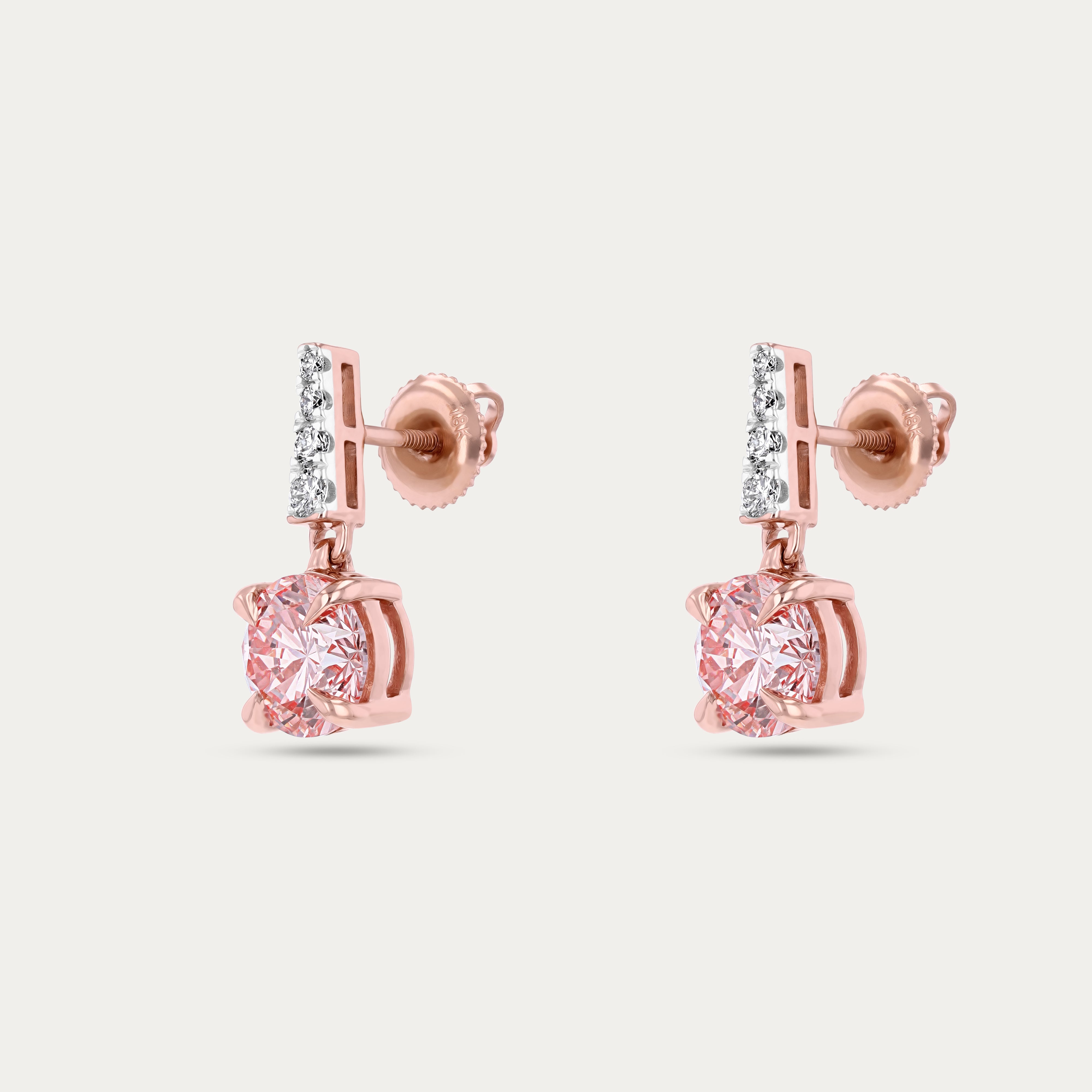 Blush Elegance Lab-Grown Diamond Earrings