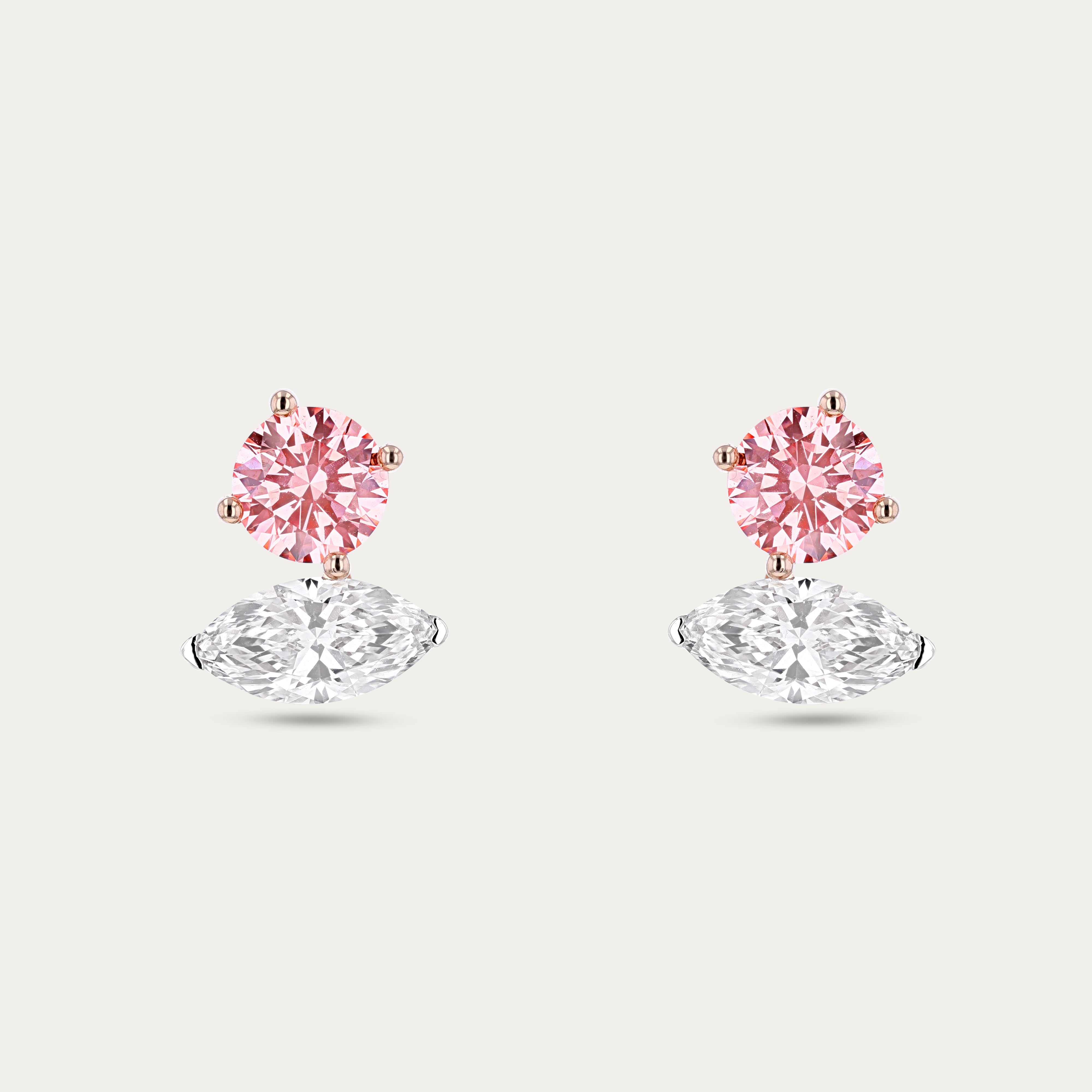 Blush Duo Lab-Grown Diamond Earrings