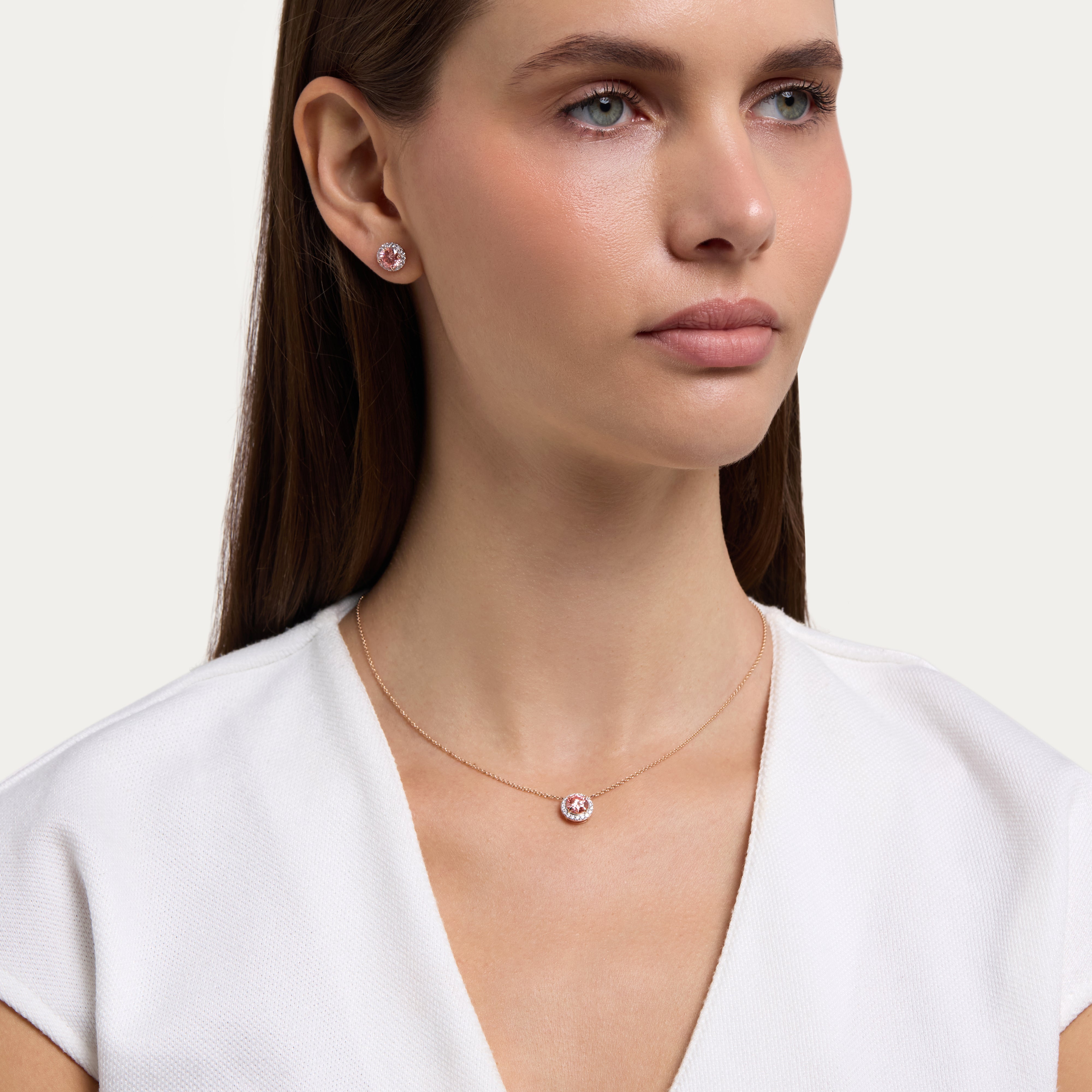 Blush Halo Lab-Grown Diamond Earrings