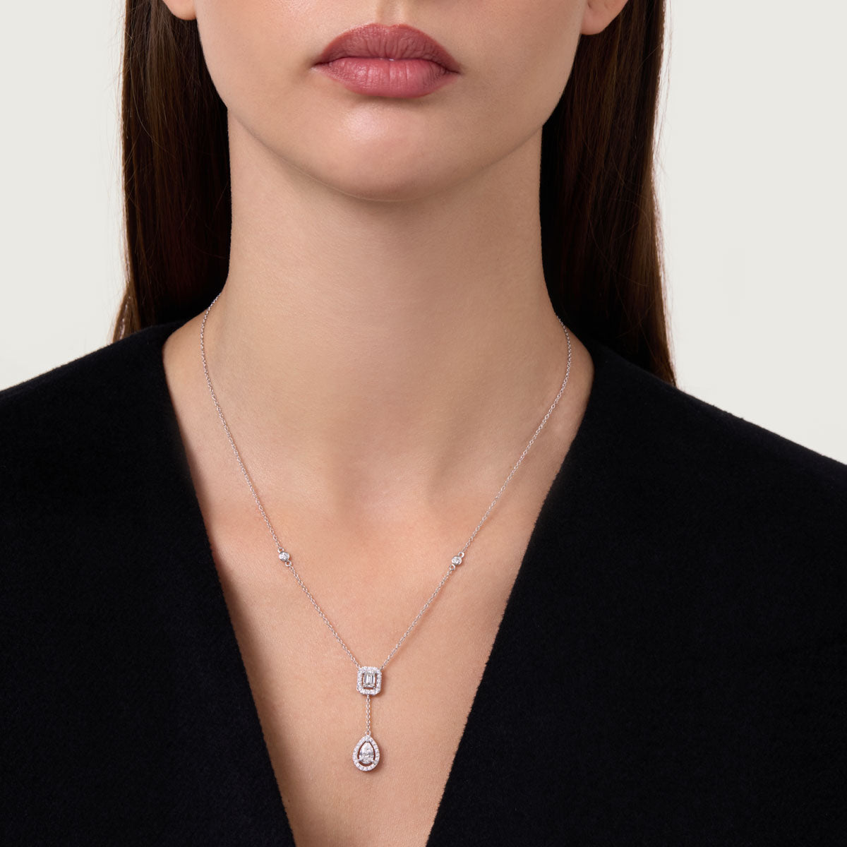 Modern Path Lab Grown Diamond Necklace