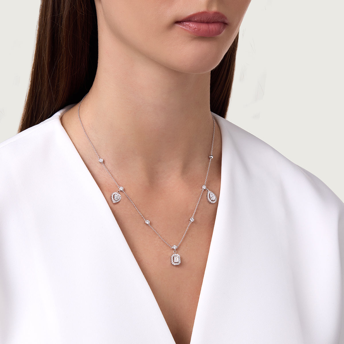 Modern Collection Lab Grown Diamond Necklace