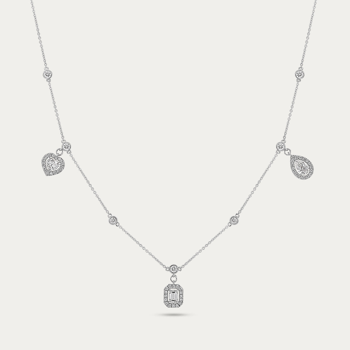 Modern Collection Lab Grown Diamond Necklace