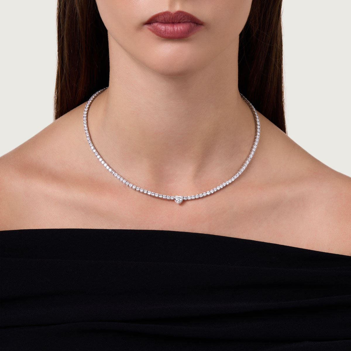 Modern Grace Lab Grown Diamond Necklace