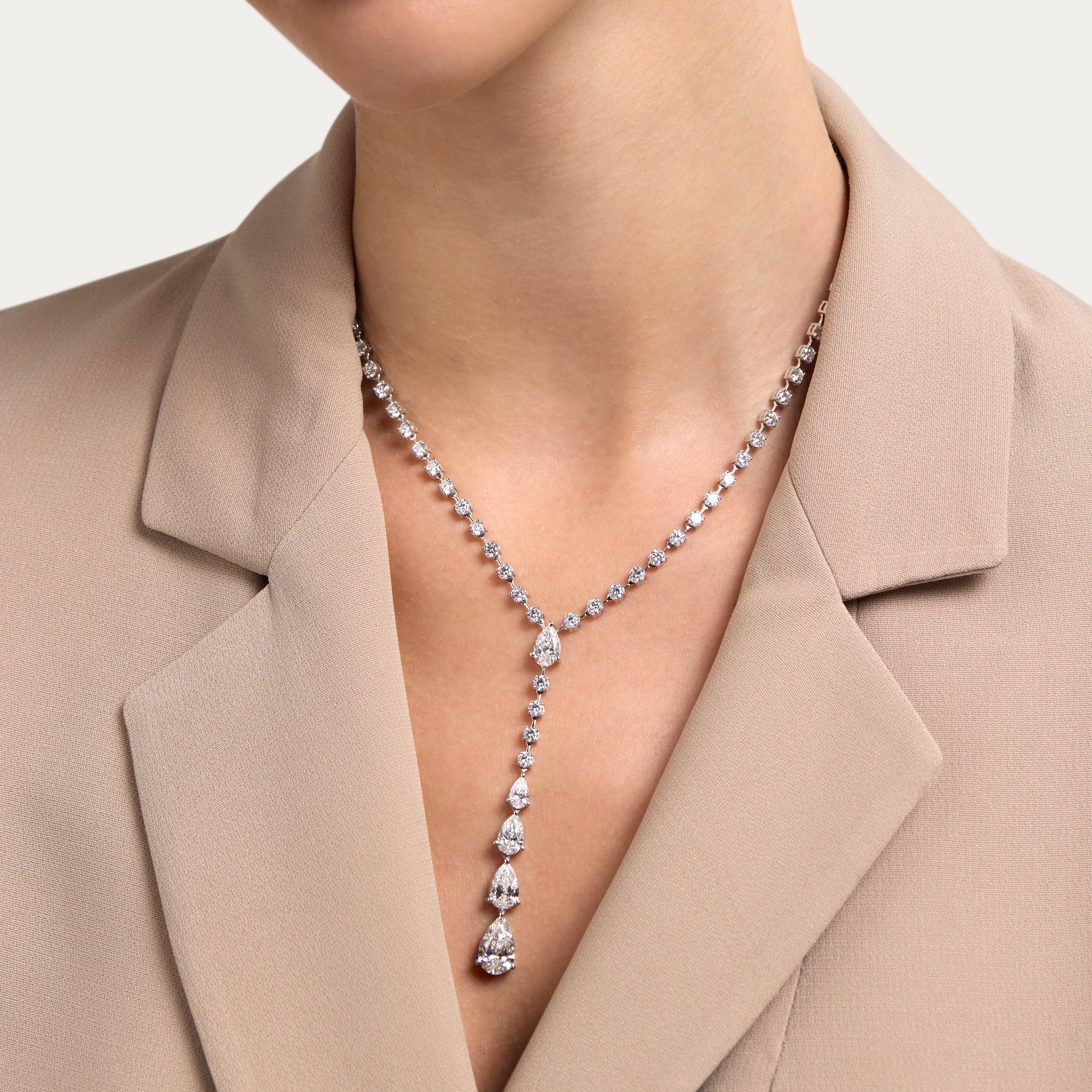Sleek Lab-Grown Diamond Necklace