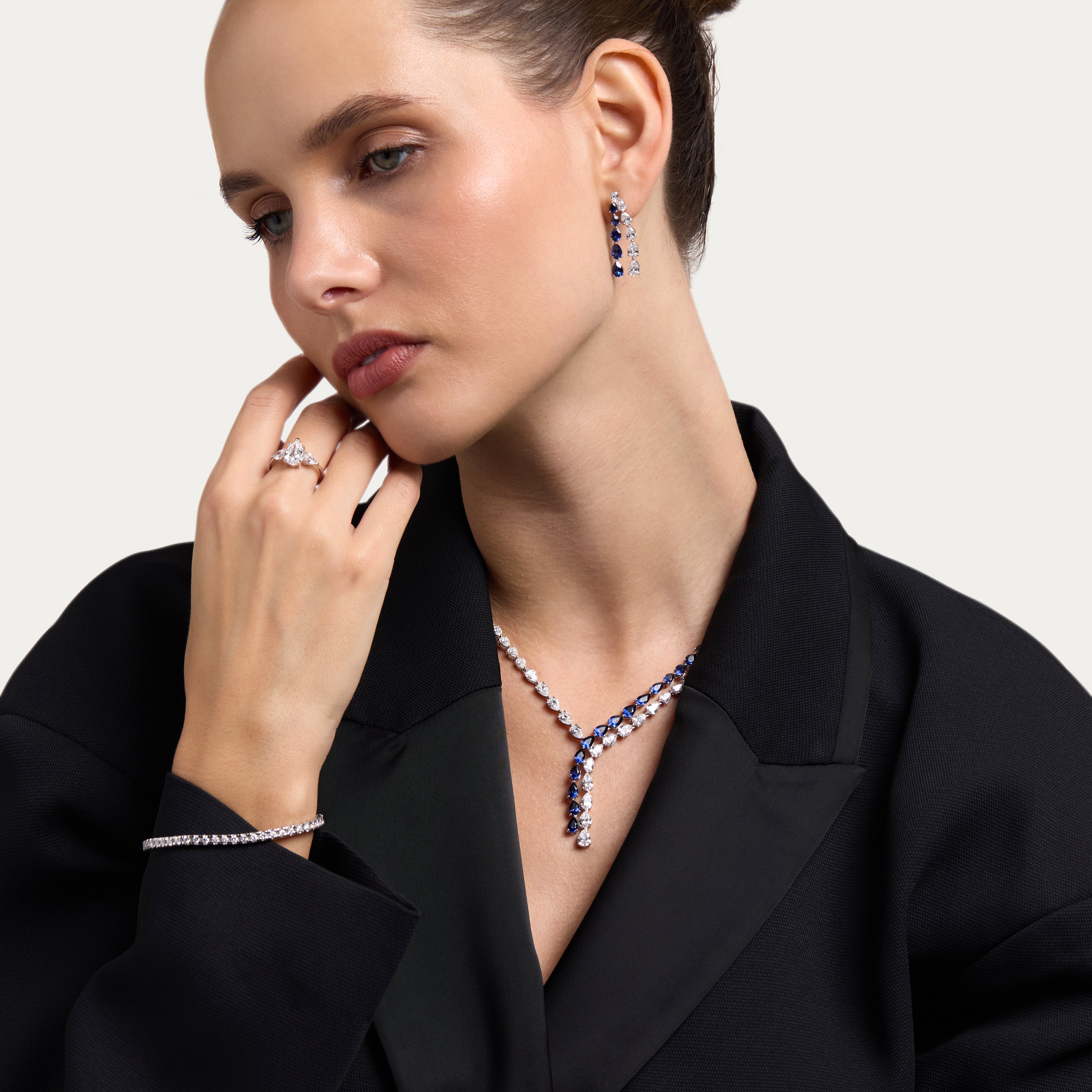 Blue Serenade Lab-Grown Diamond Necklace