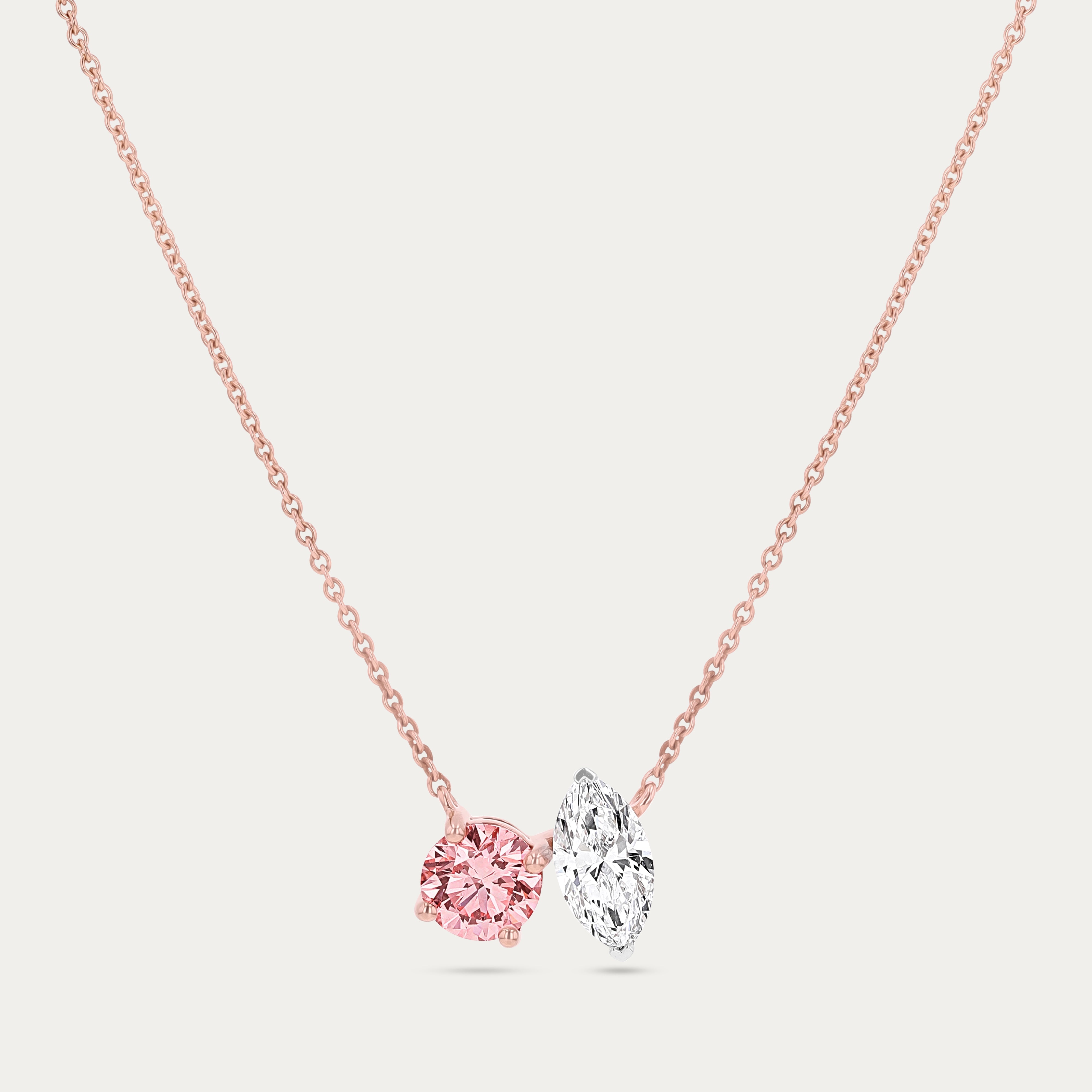 Blush Duo Lab-Grown Diamond Necklace