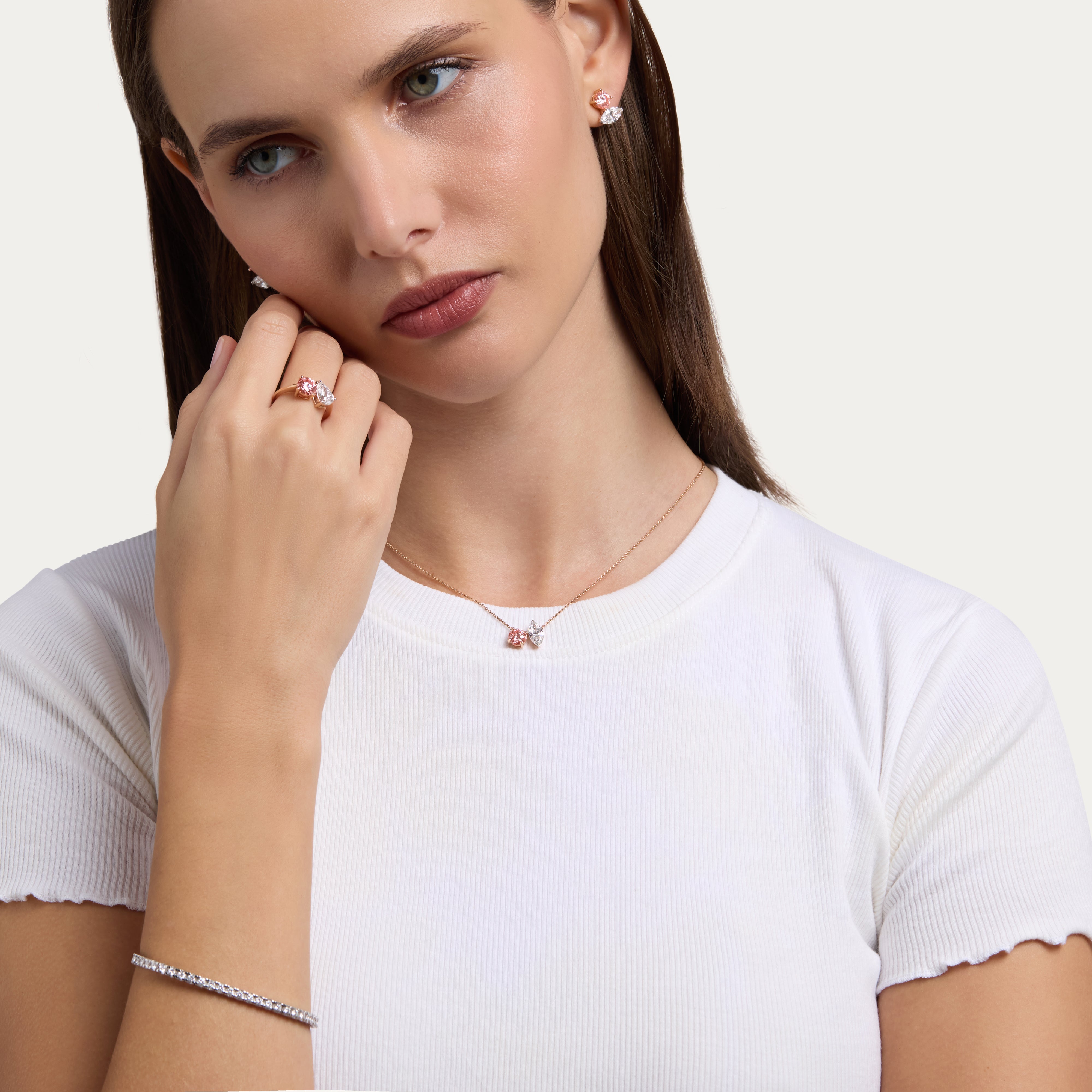 Blush Duo Lab-Grown Diamond Necklace