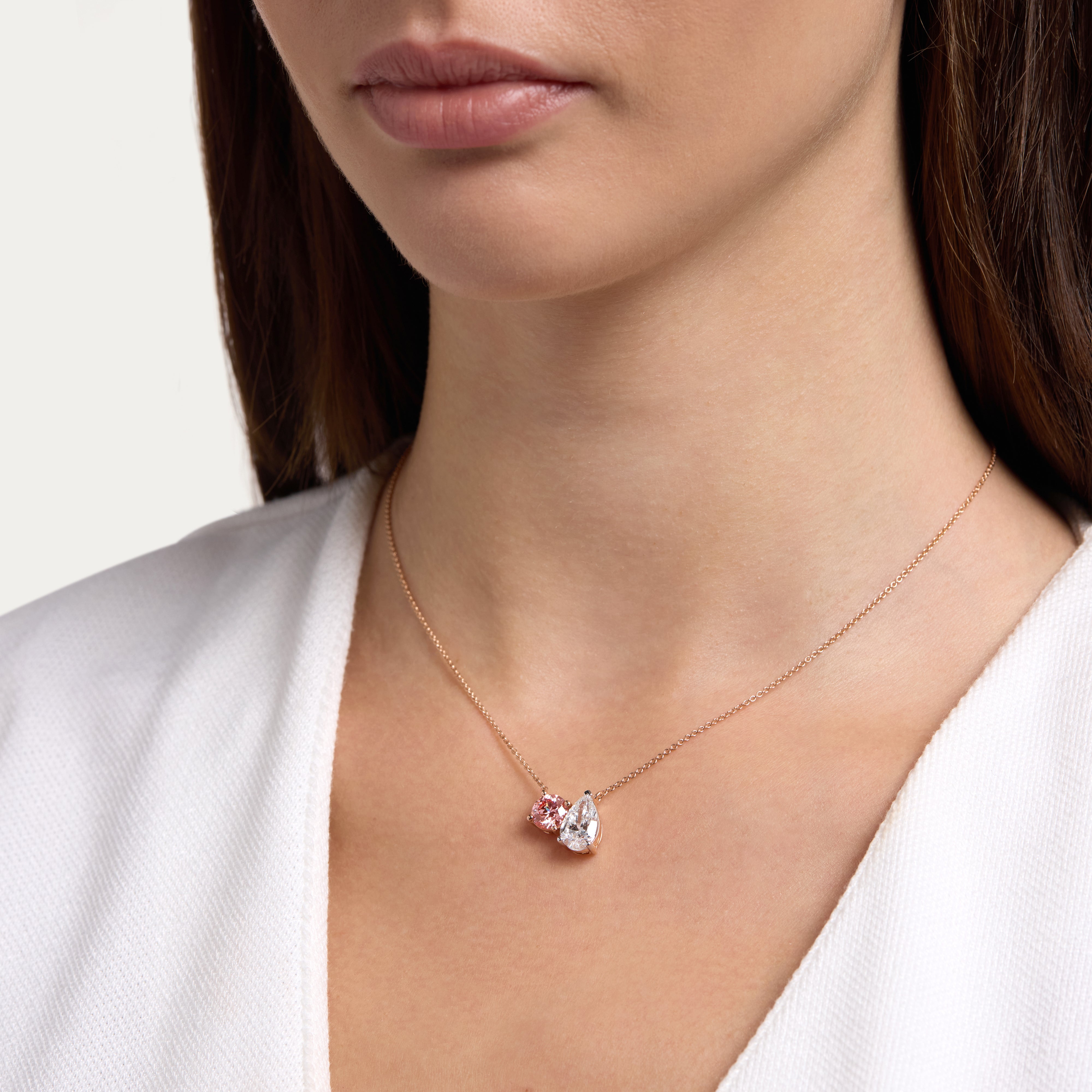 Blush Embrace Lab-Grown Diamond Necklace