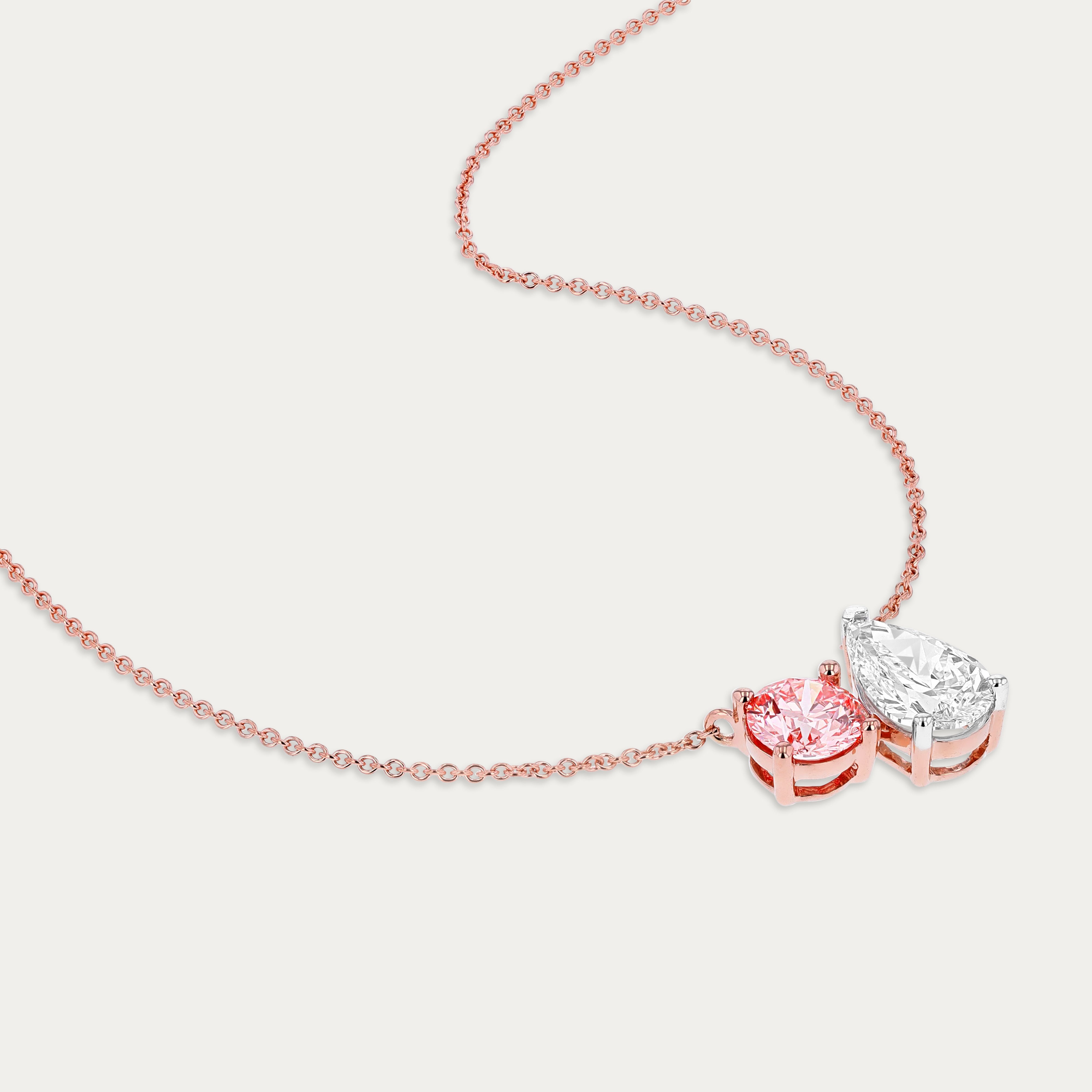 Blush Embrace Lab-Grown Diamond Necklace
