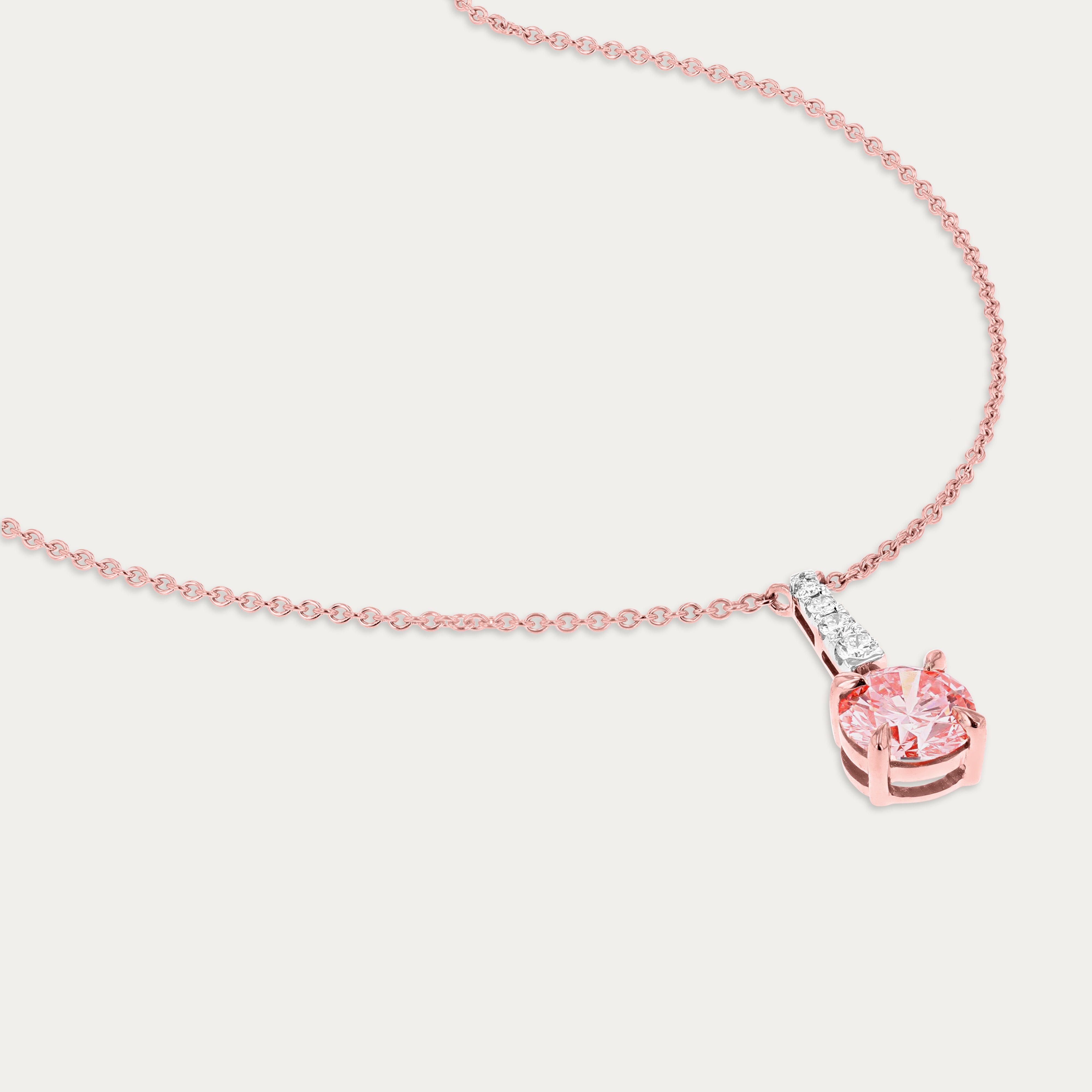 Blush Elegance Lab-Grown Diamond Necklace