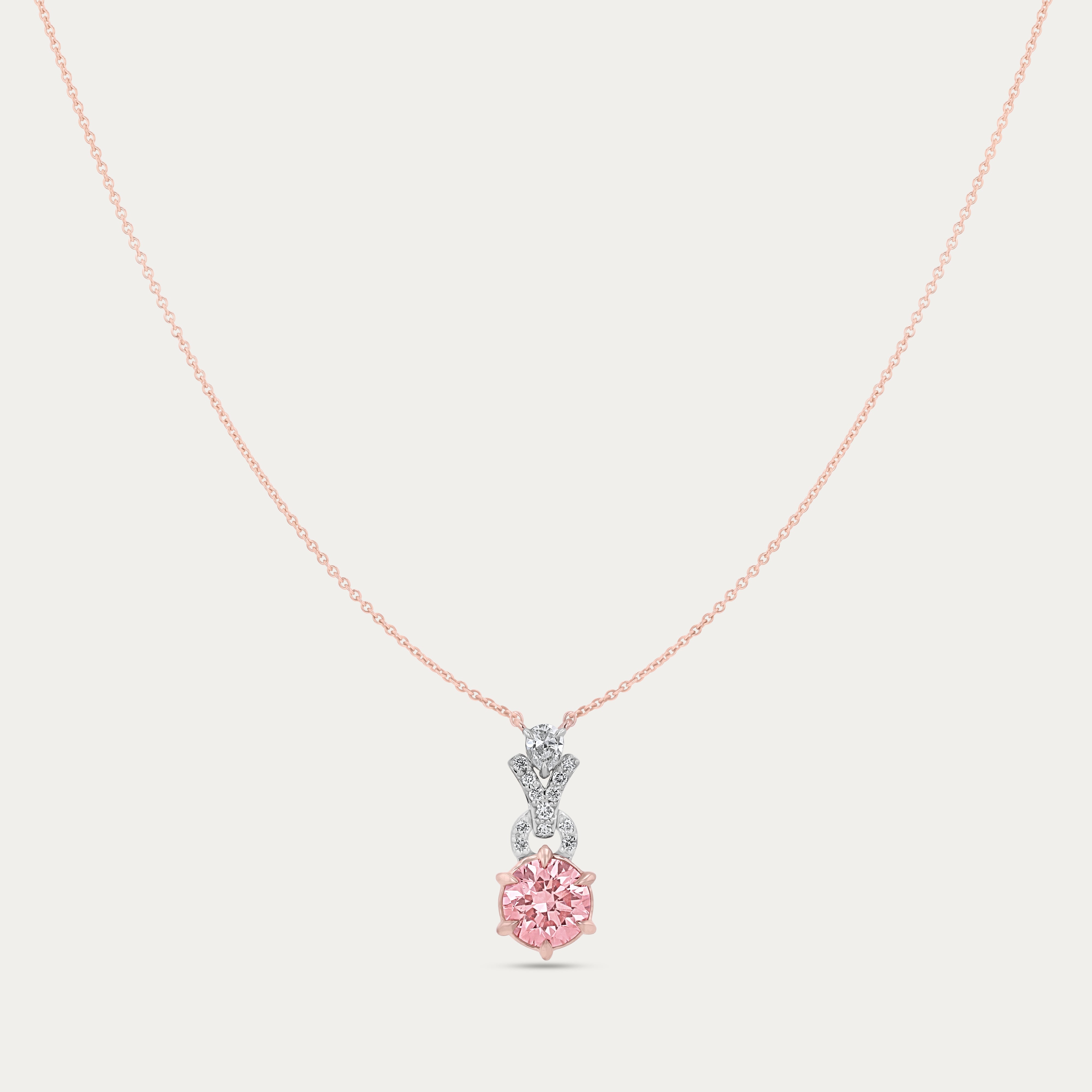 Blush Radiance Lab-Grown Diamond Pendant