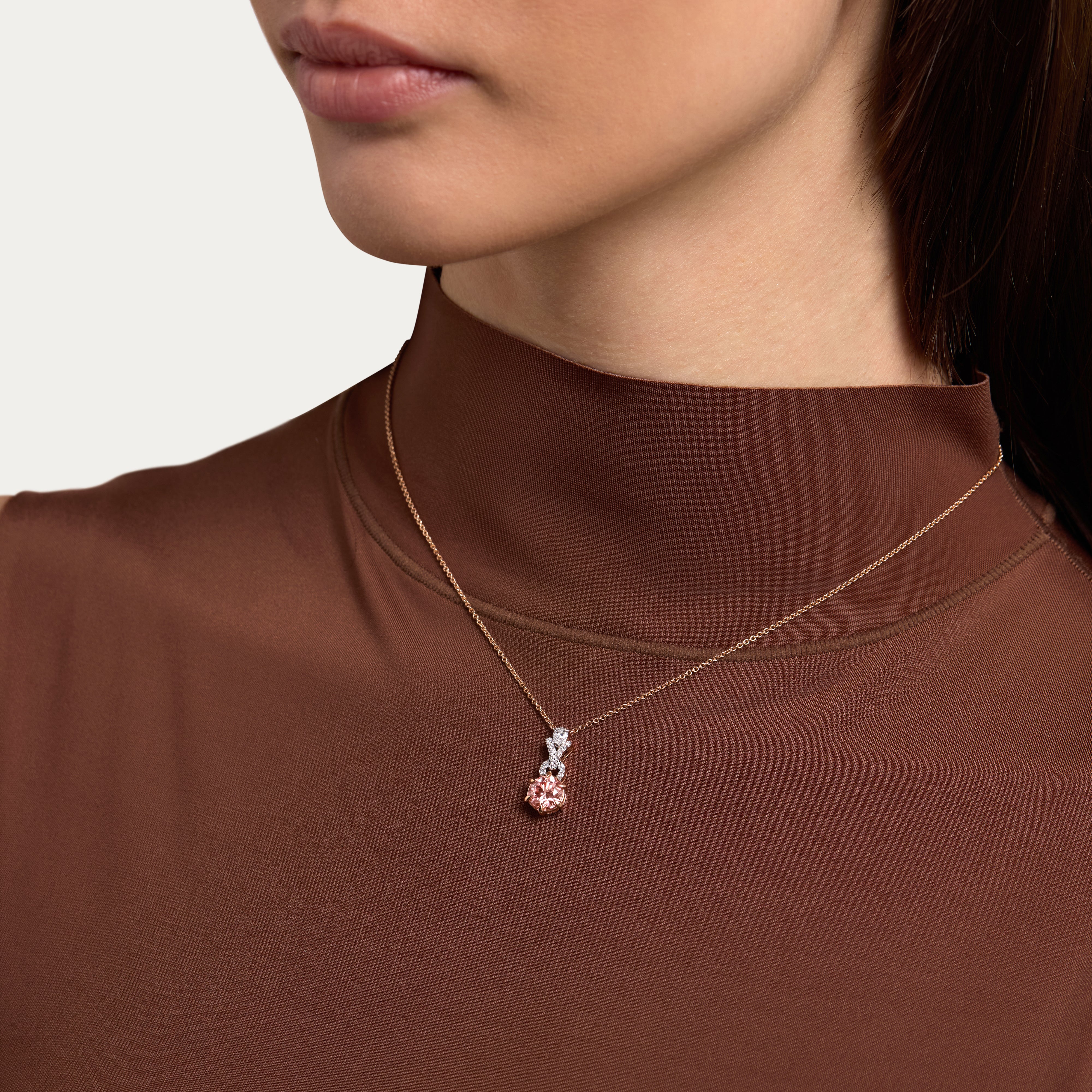 Blush Radiance Lab-Grown Diamond Pendant