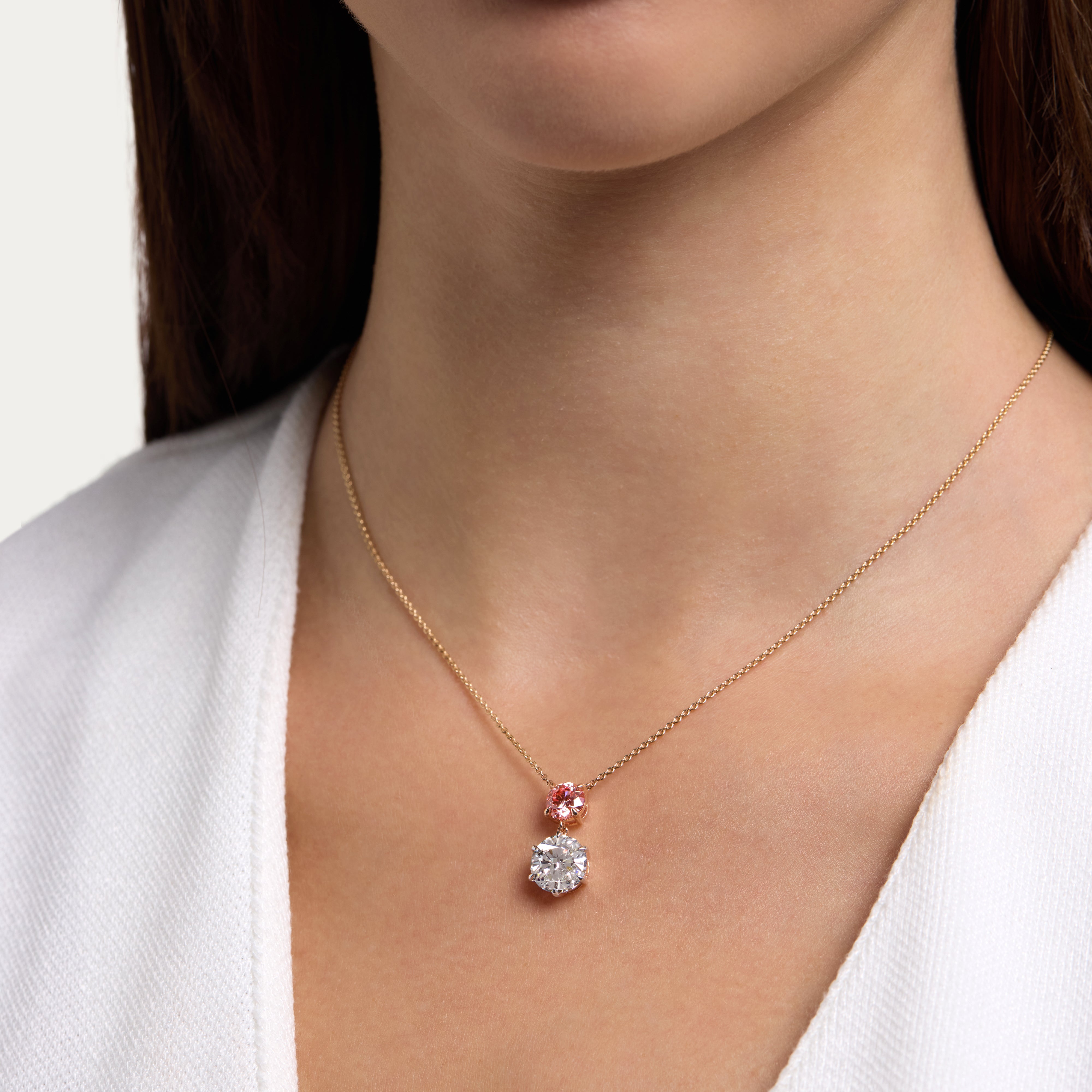 Blush Lab-Grown Diamond Pendant