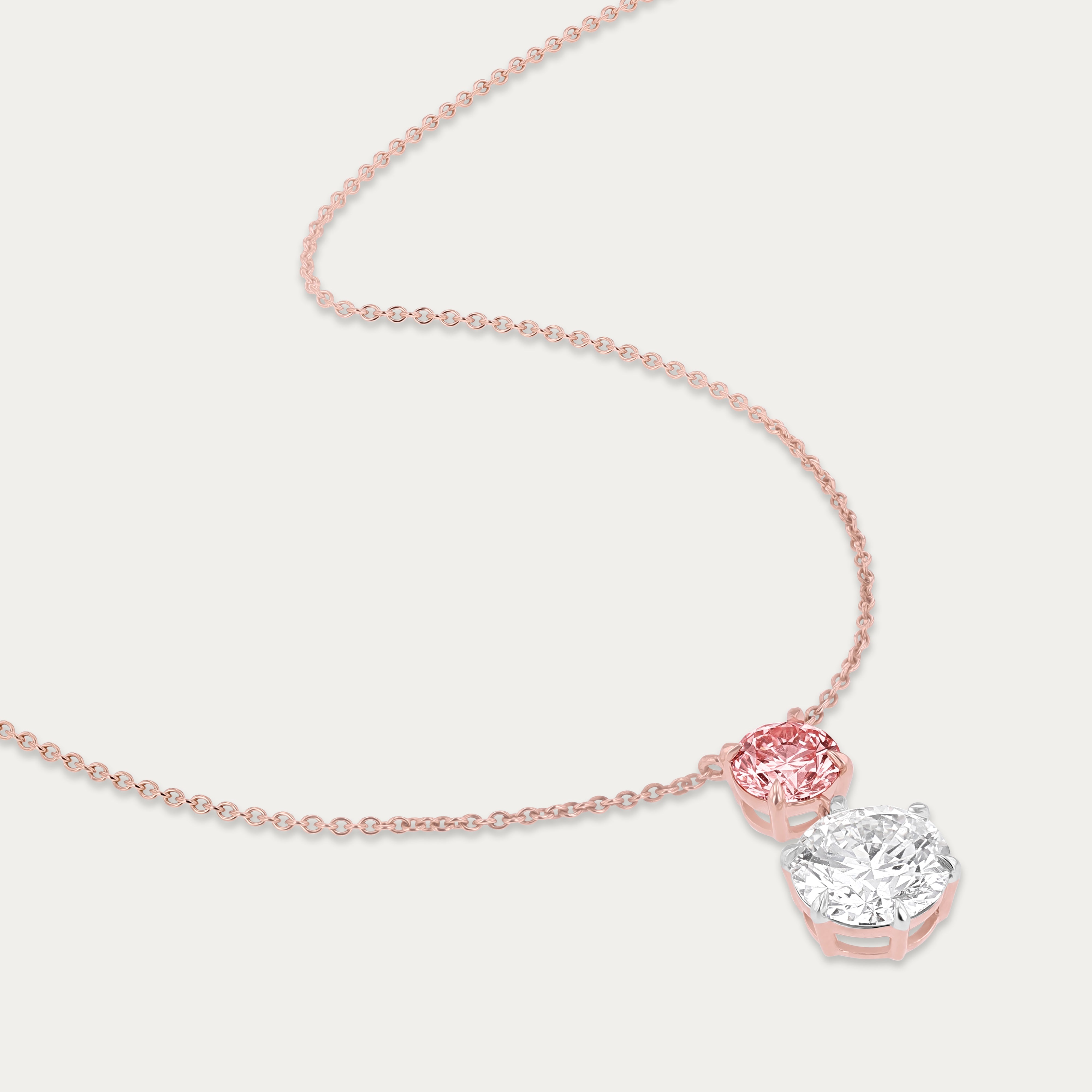Blush Lab-Grown Diamond Pendant