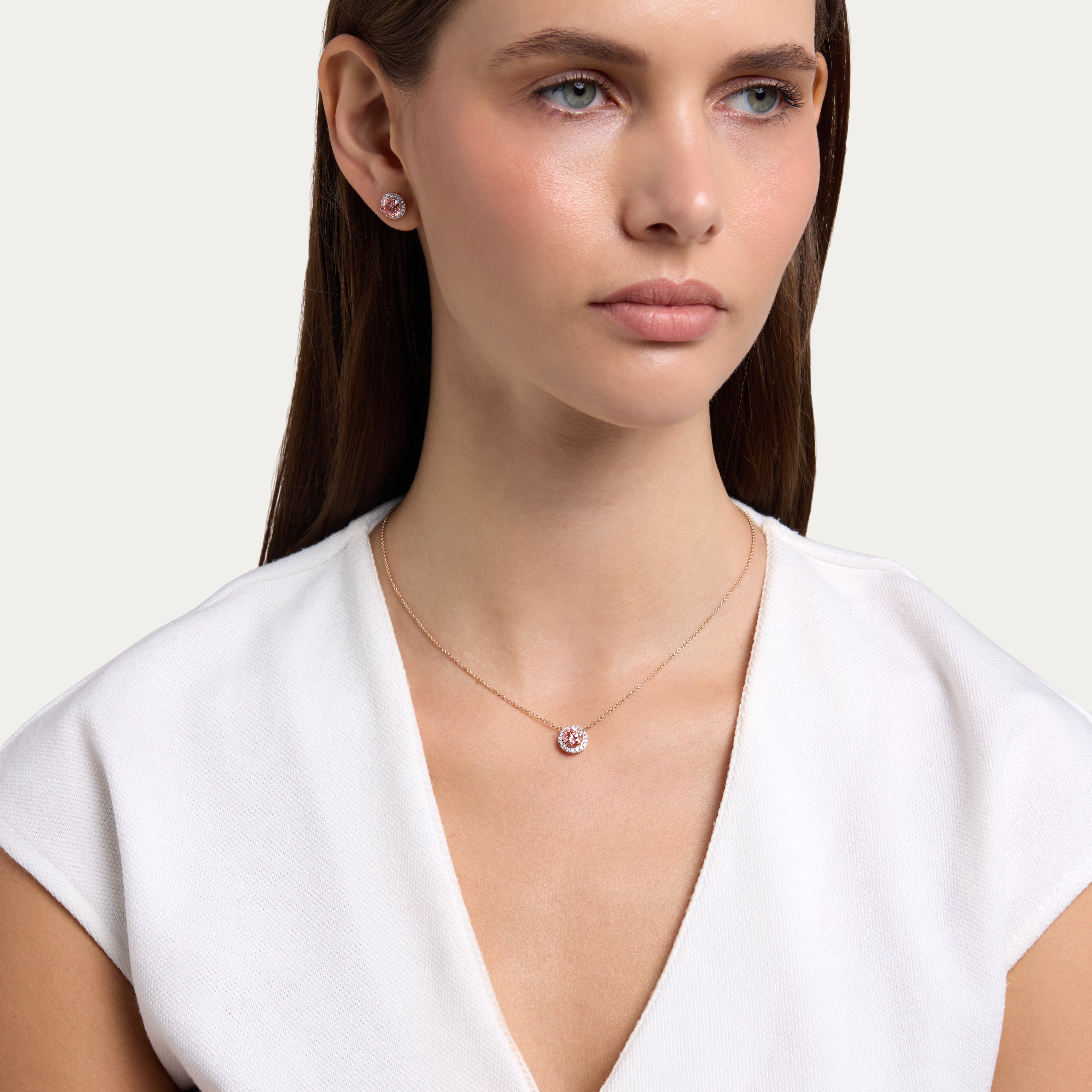 Blush Halo Lab-Grown Diamond Pendant