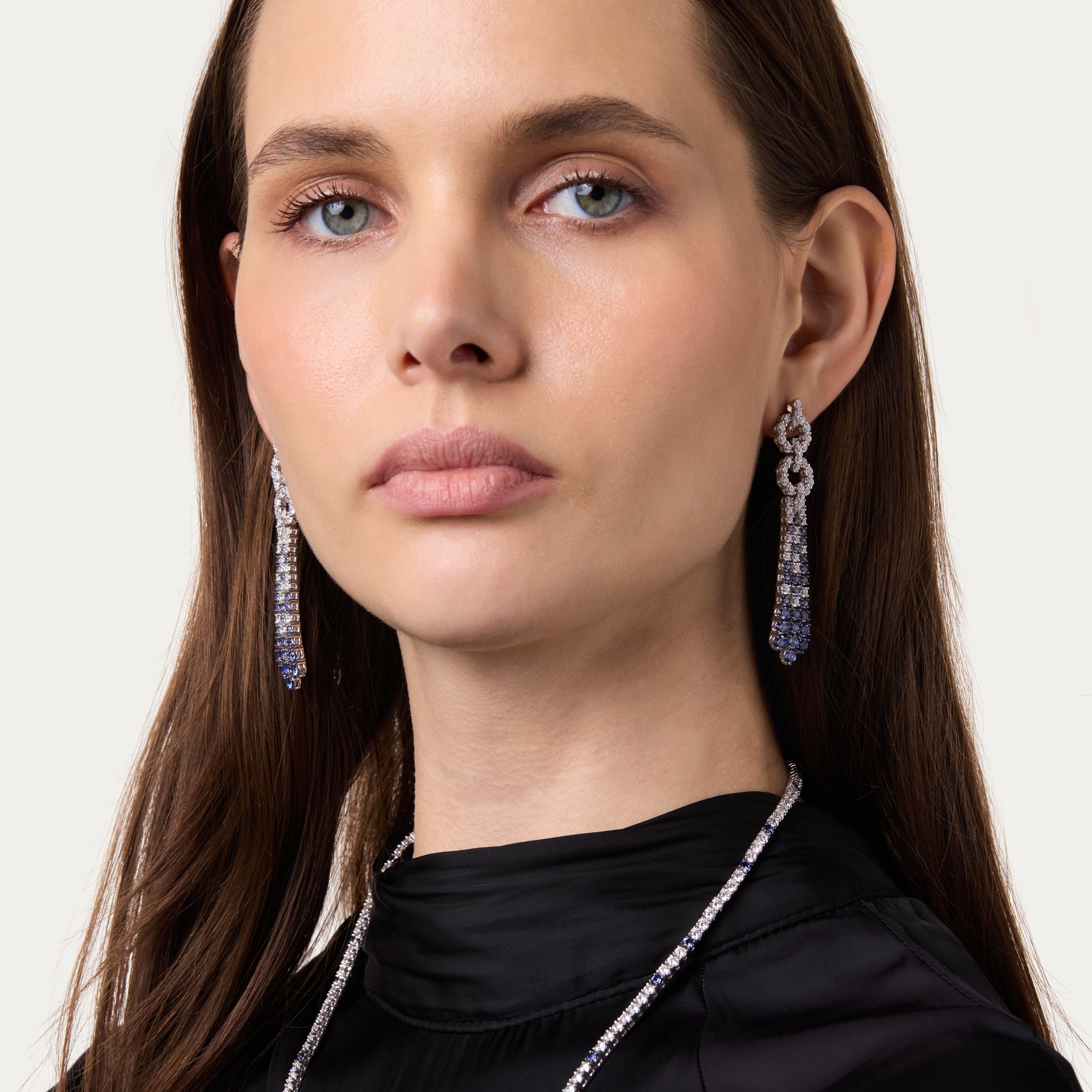 Sapphire Twilight Spark Earrings