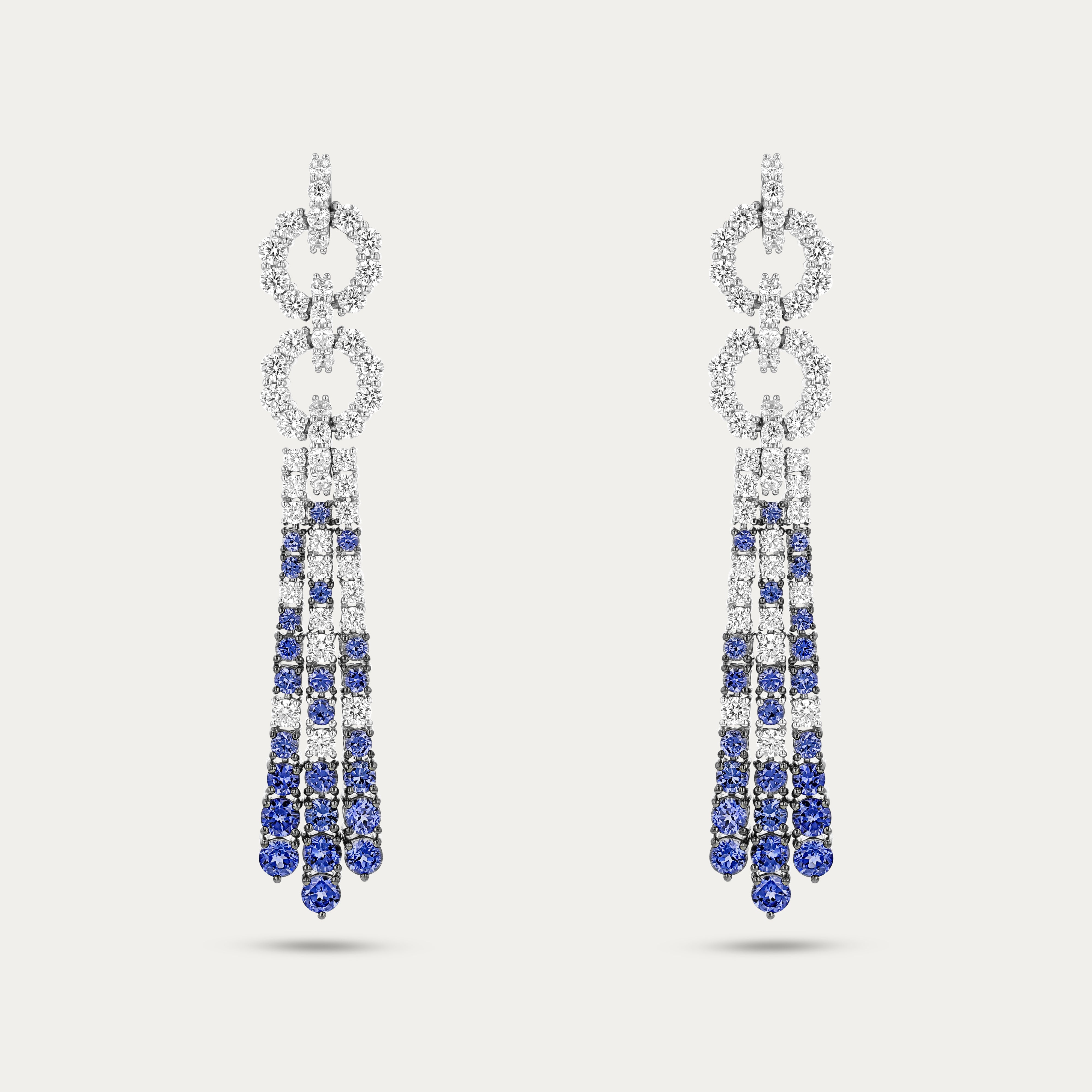 Sapphire Twilight Spark Earrings