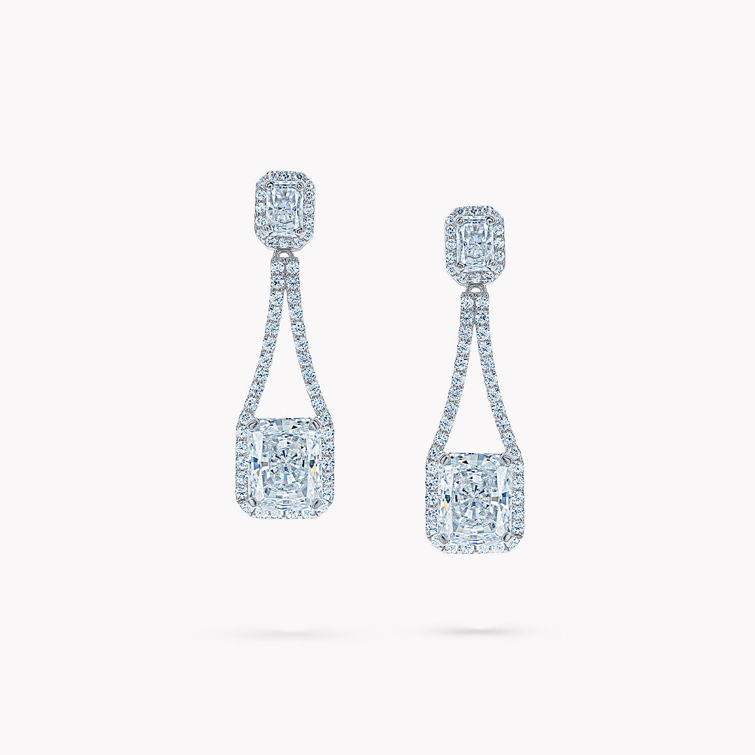 Fancy Shape Drop Earrings