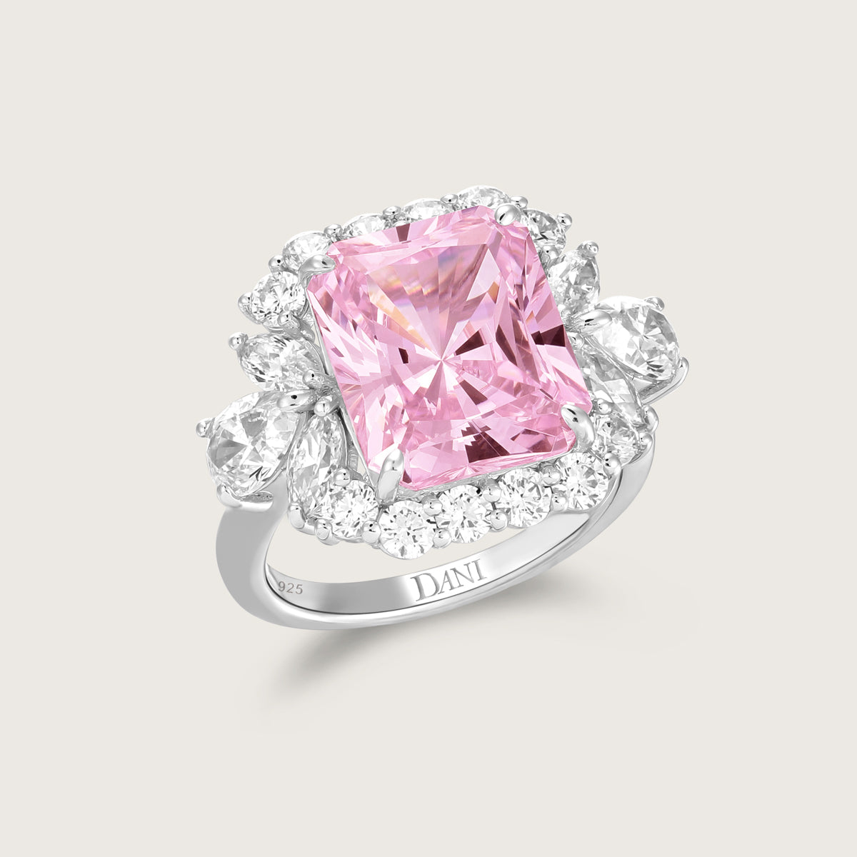 Frosted Rose Diamond Ring