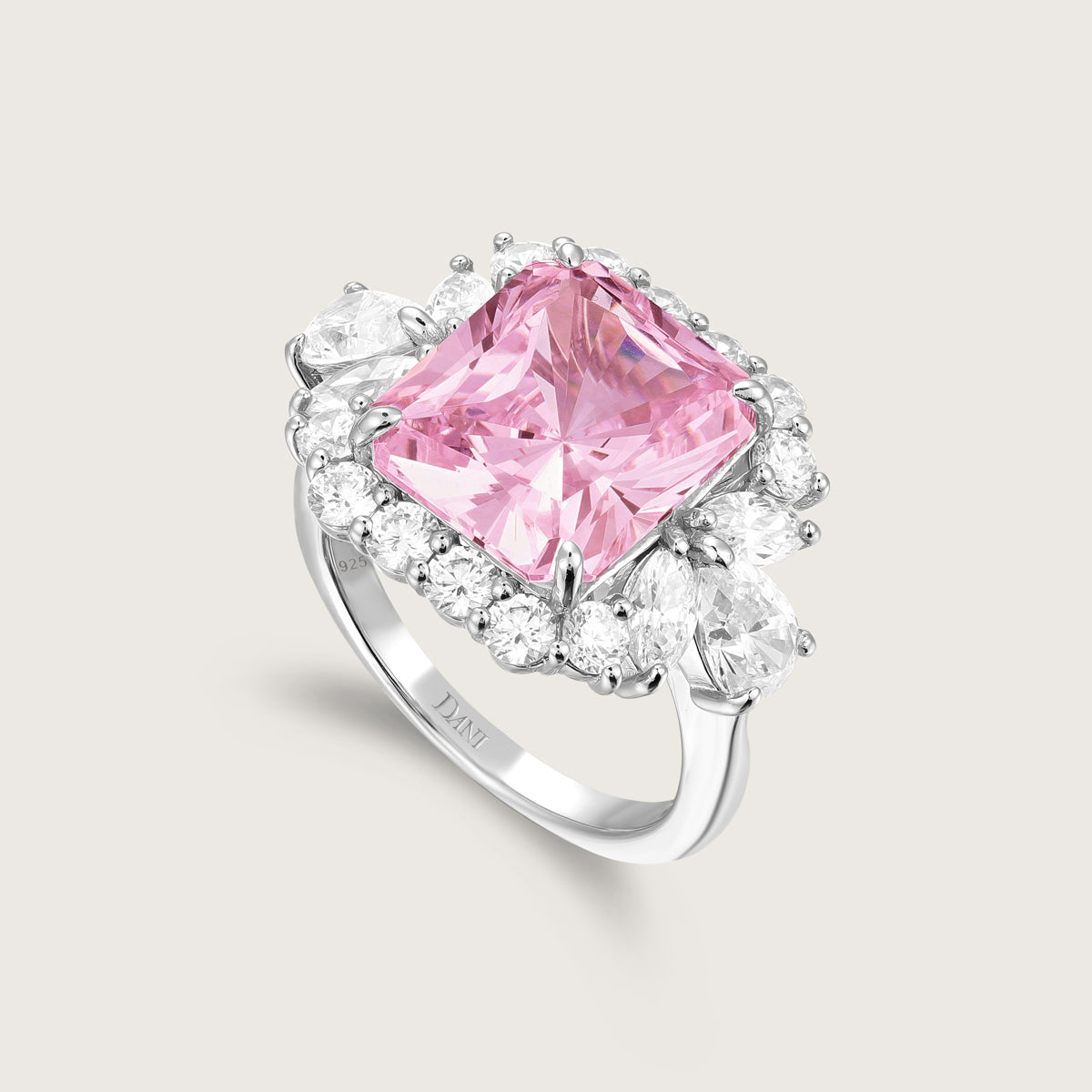 Frosted Rose Diamond Ring